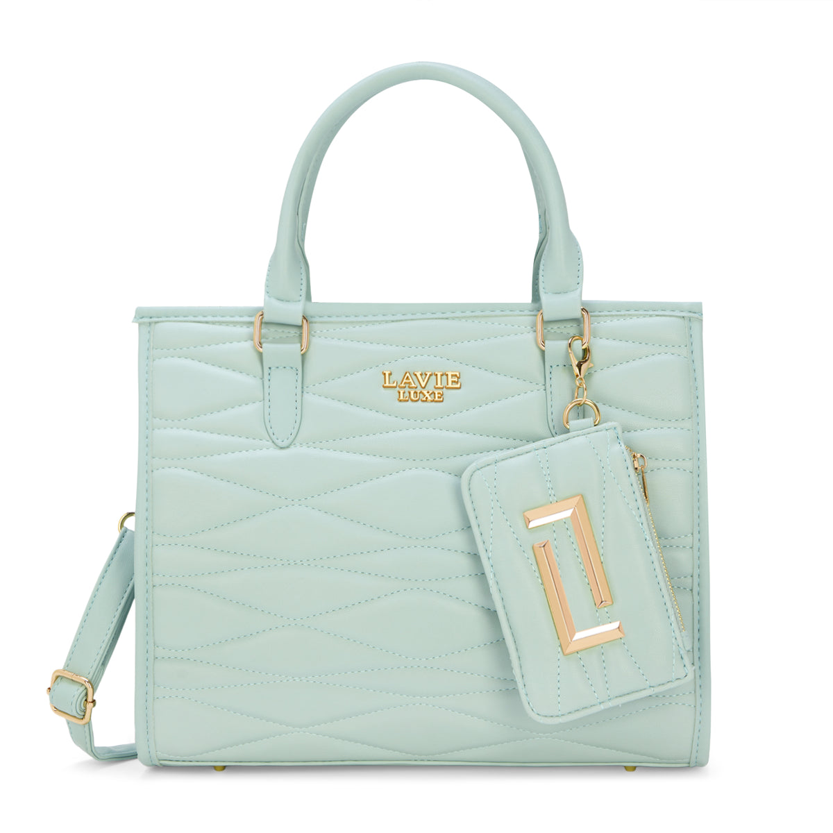 Lucie Quilted Medium Box Jelly Mint
