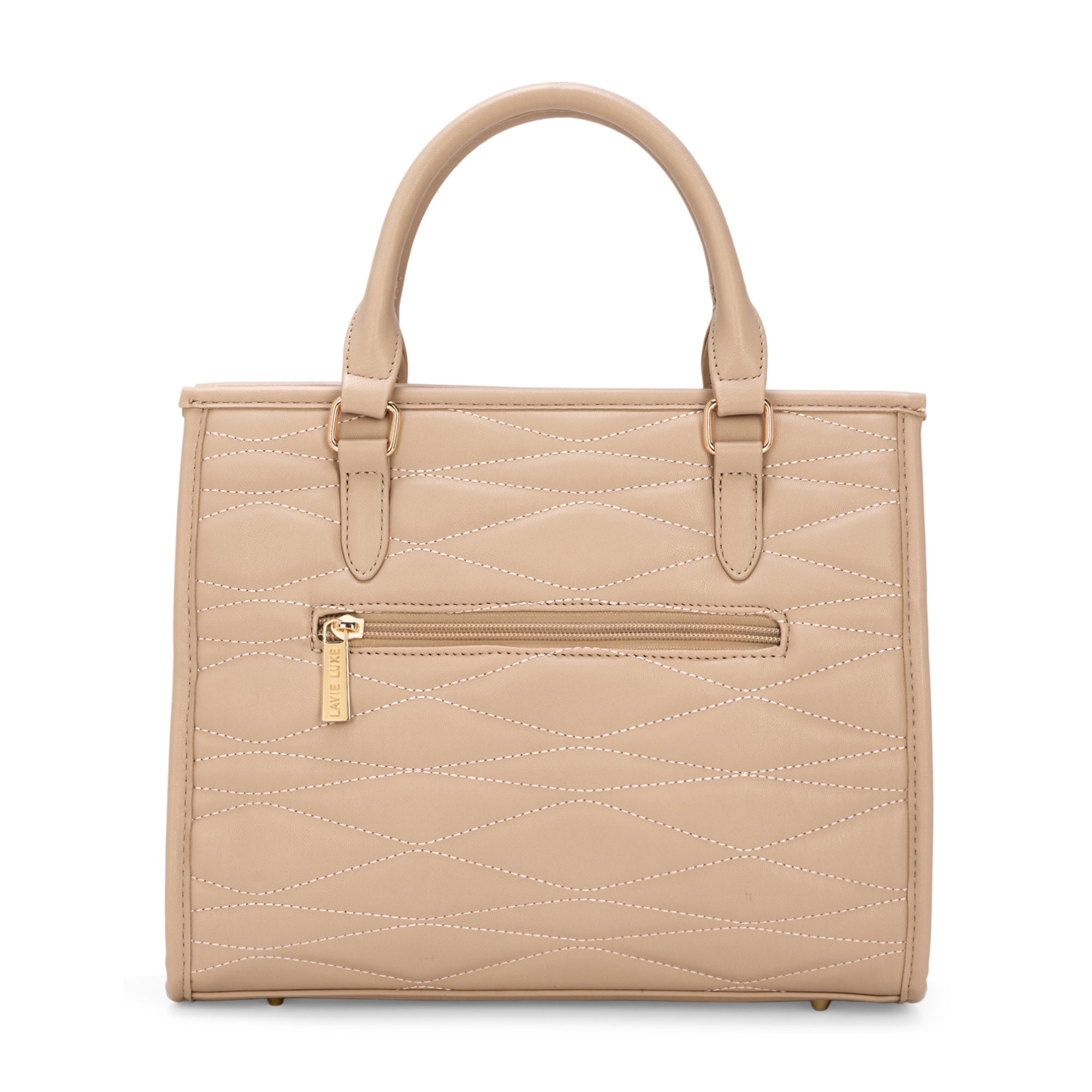 Lucie Quilted Medium Box Mocha