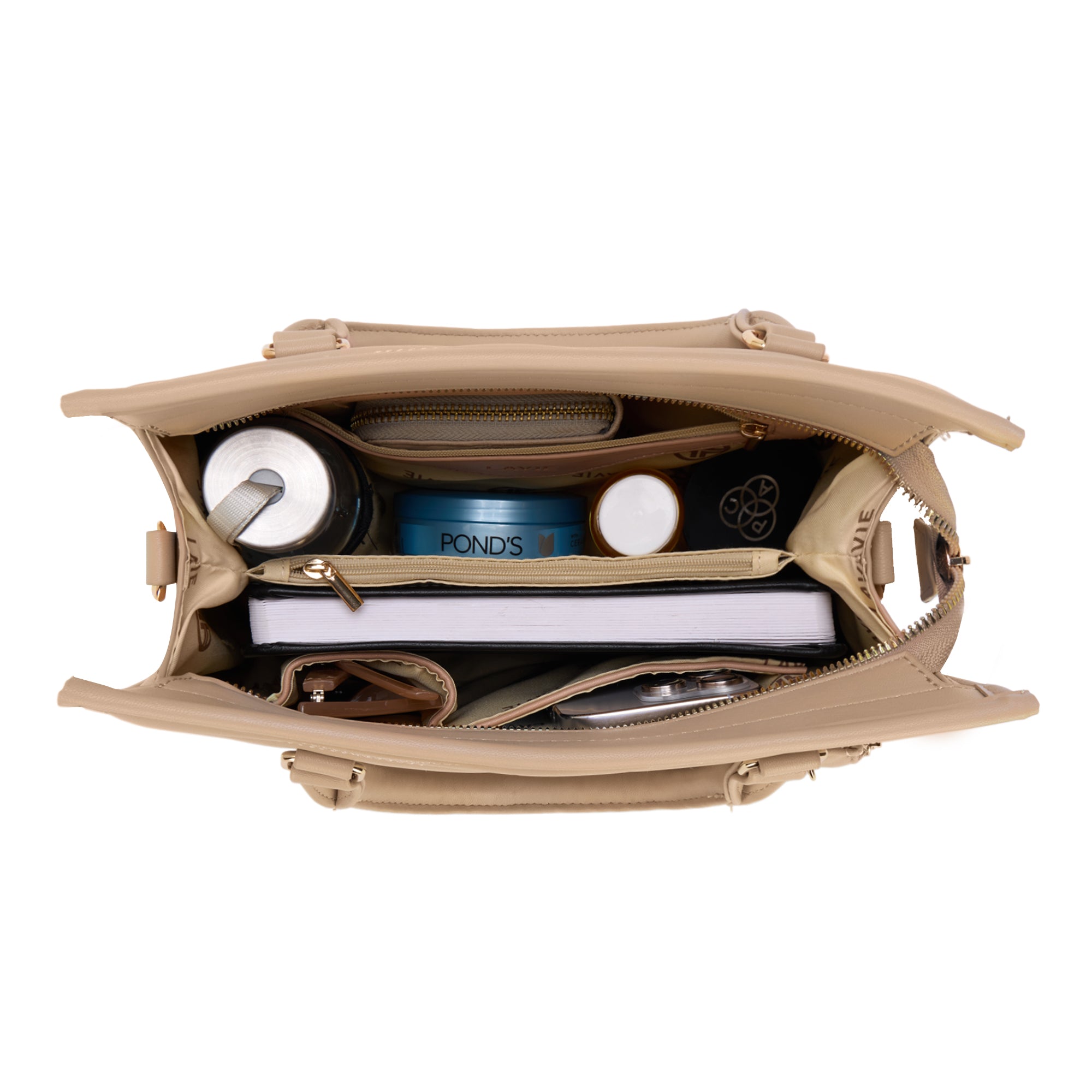 Lucie Quilted Medium Box Mocha