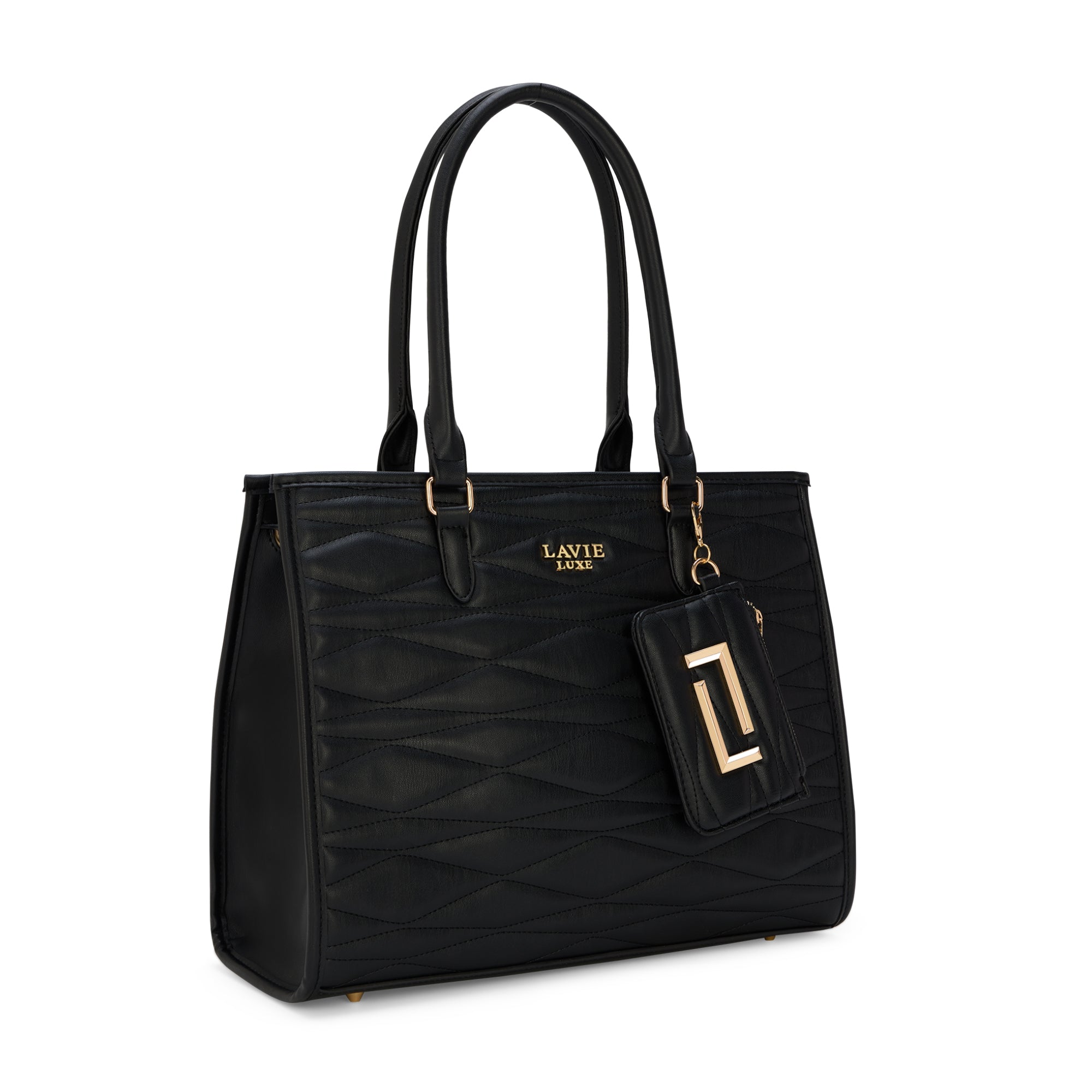 Lucie Quilted Large Box Black