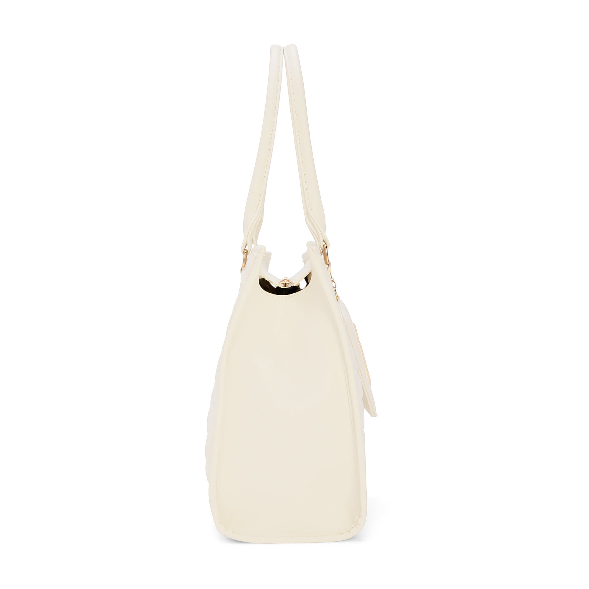 Lucie Quilted Large Box Off White