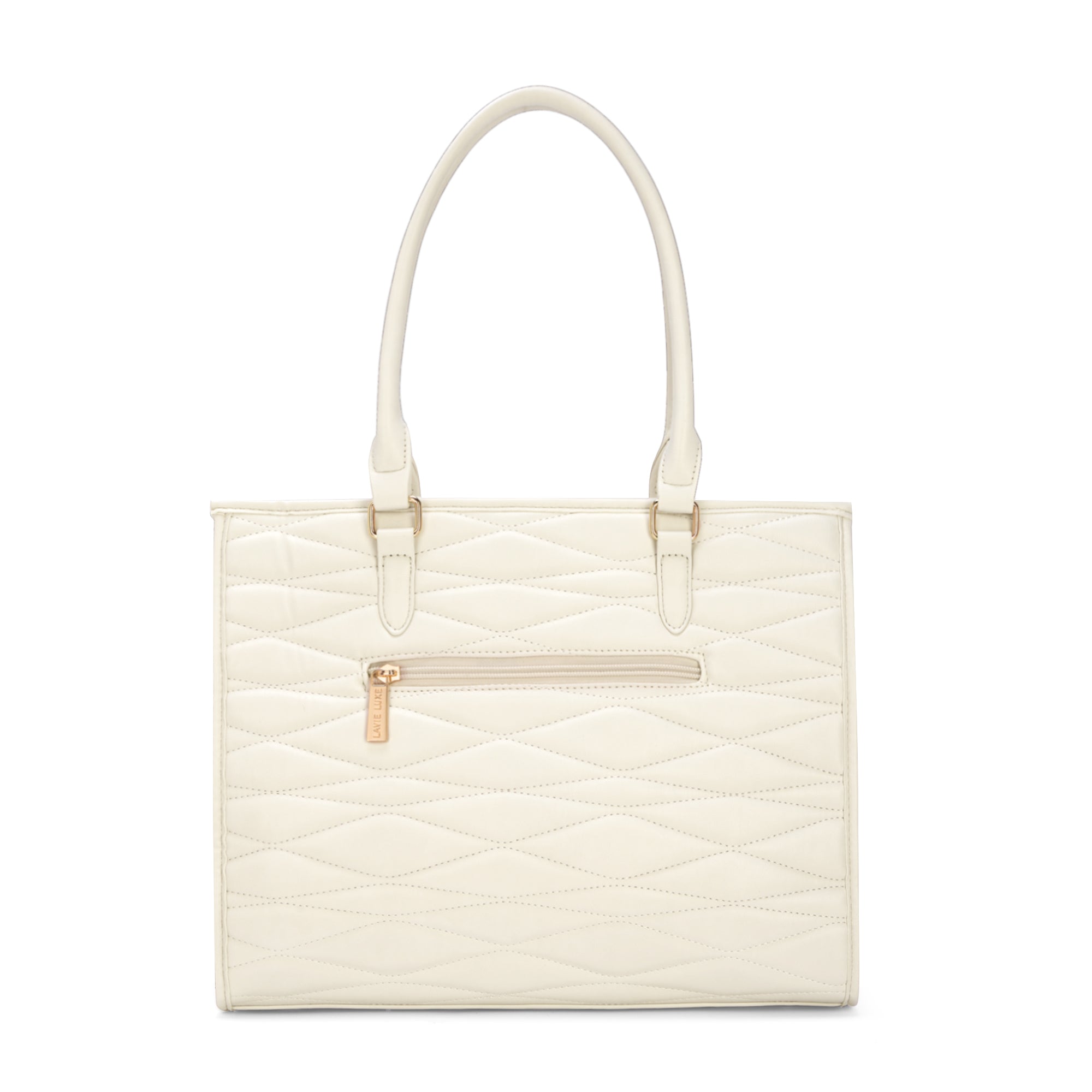 Lucie Quilted Large Box Off White