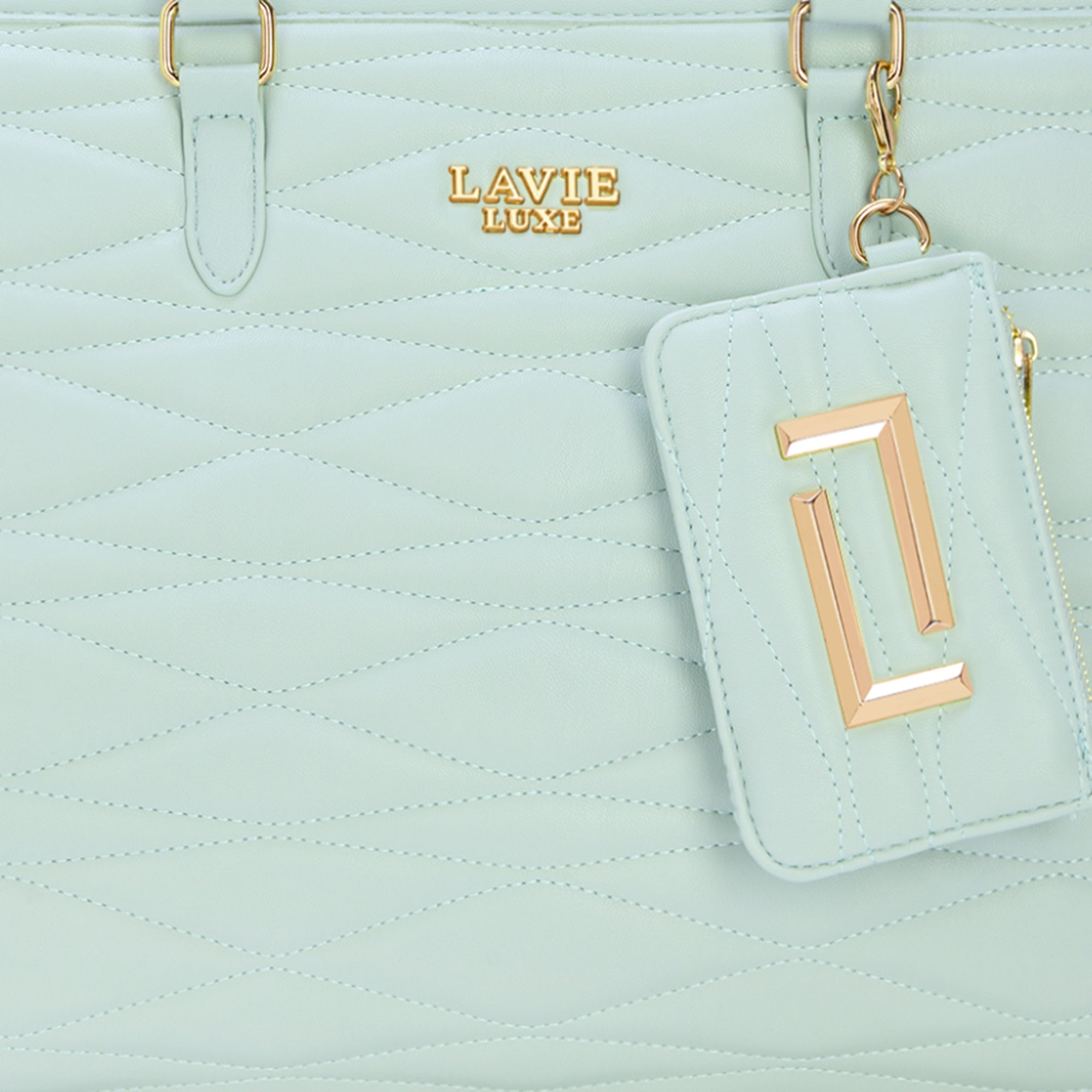 Lucie Quilted Large Box Jelly Mint
