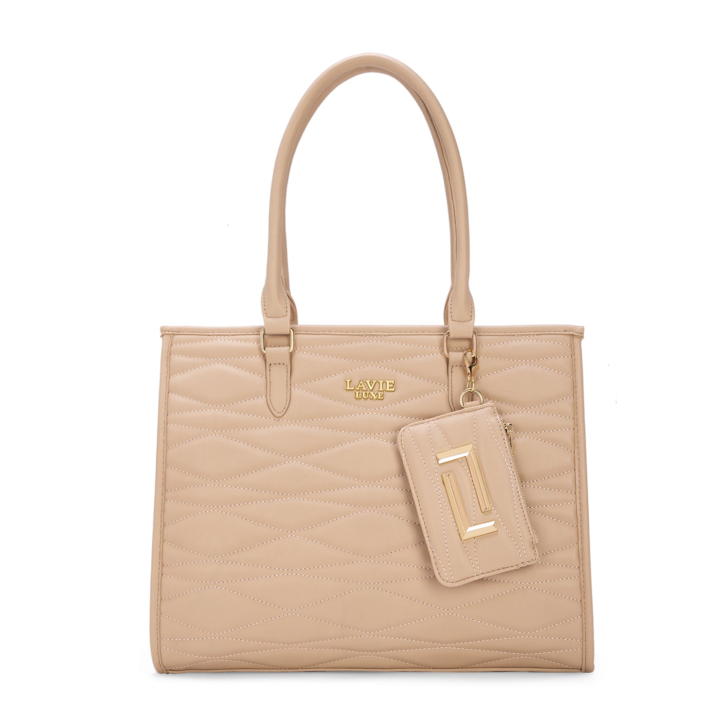 Lucie Quilted Large Box Mocha