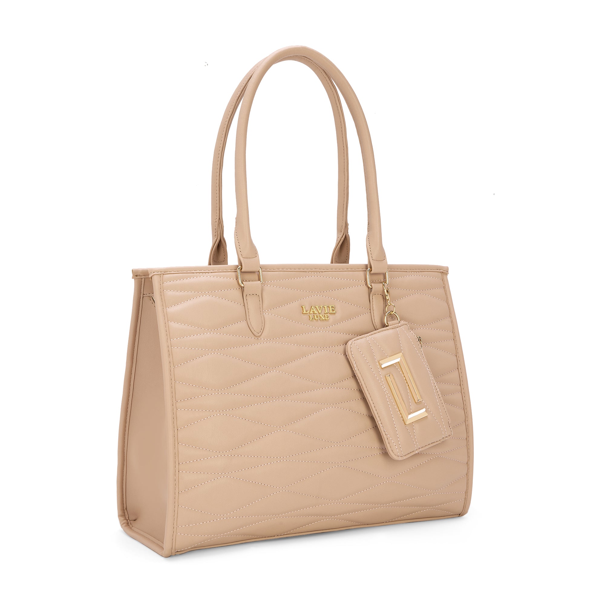 Lucie Quilted Large Box Mocha