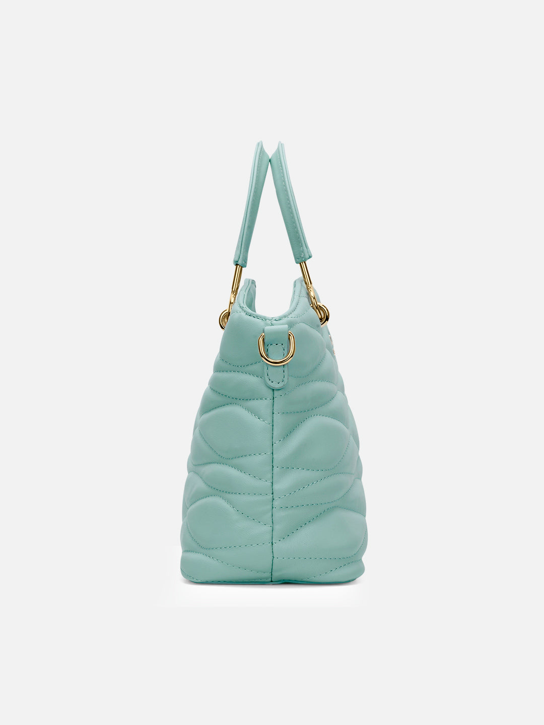 Lucie Quilted Small Satchel Bag Jelly Mint
