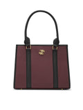 Winslet Box Ladies Medium Maroon Satchel Bag