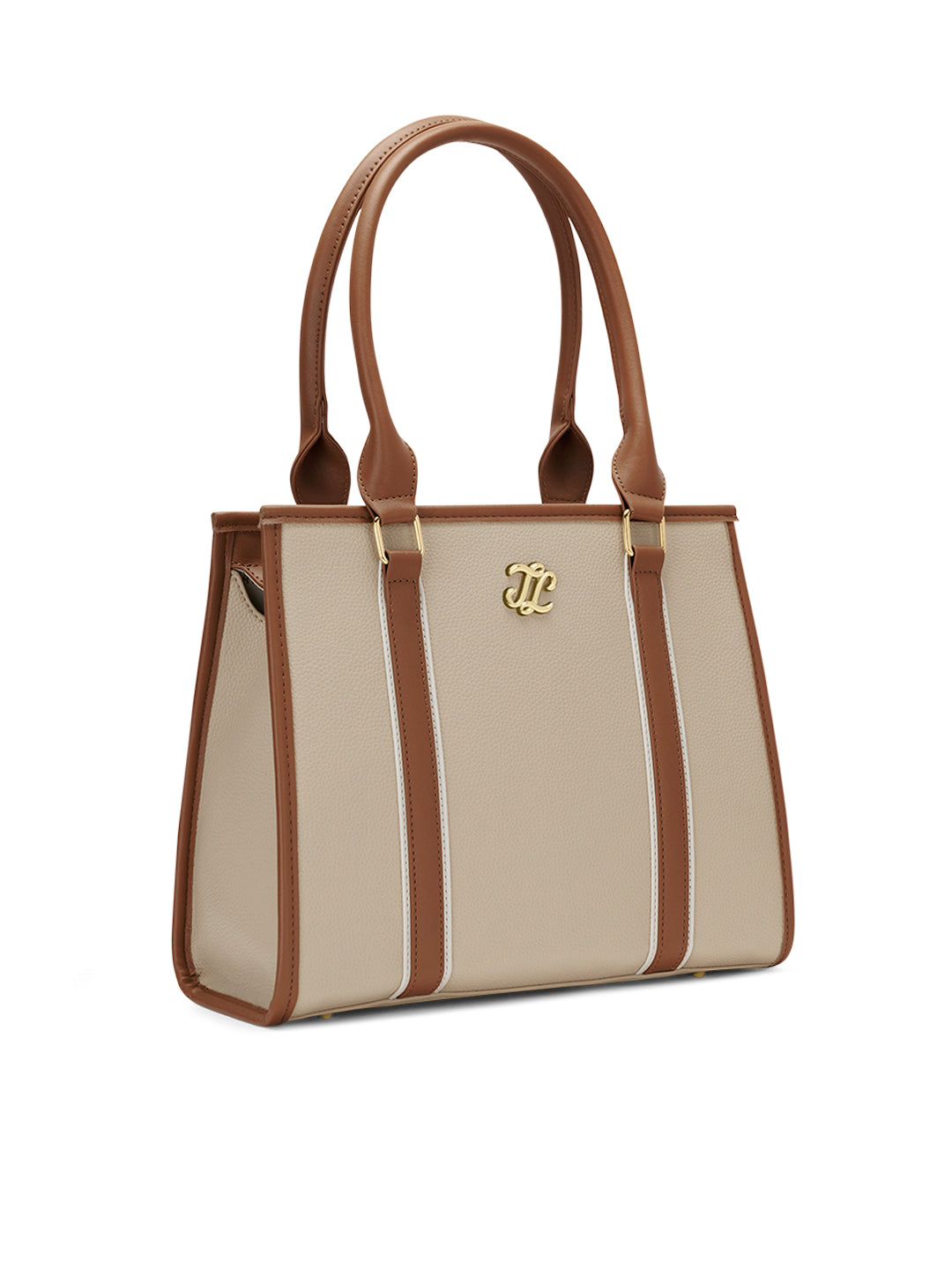 Winslet Medium Box Satchel Bag Ladies Handbag Beige