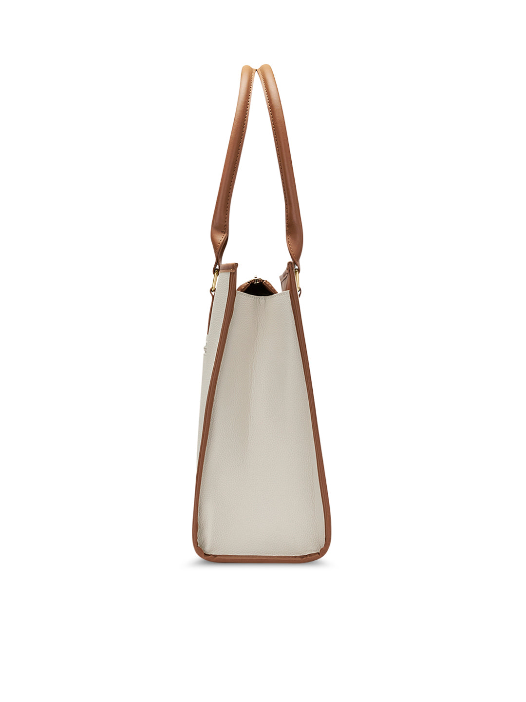 Winslet Extra Large Laptop Ladies Handbag Off White / Tan