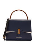 Winston Flap Ladies Medium Navy Satchel Bag