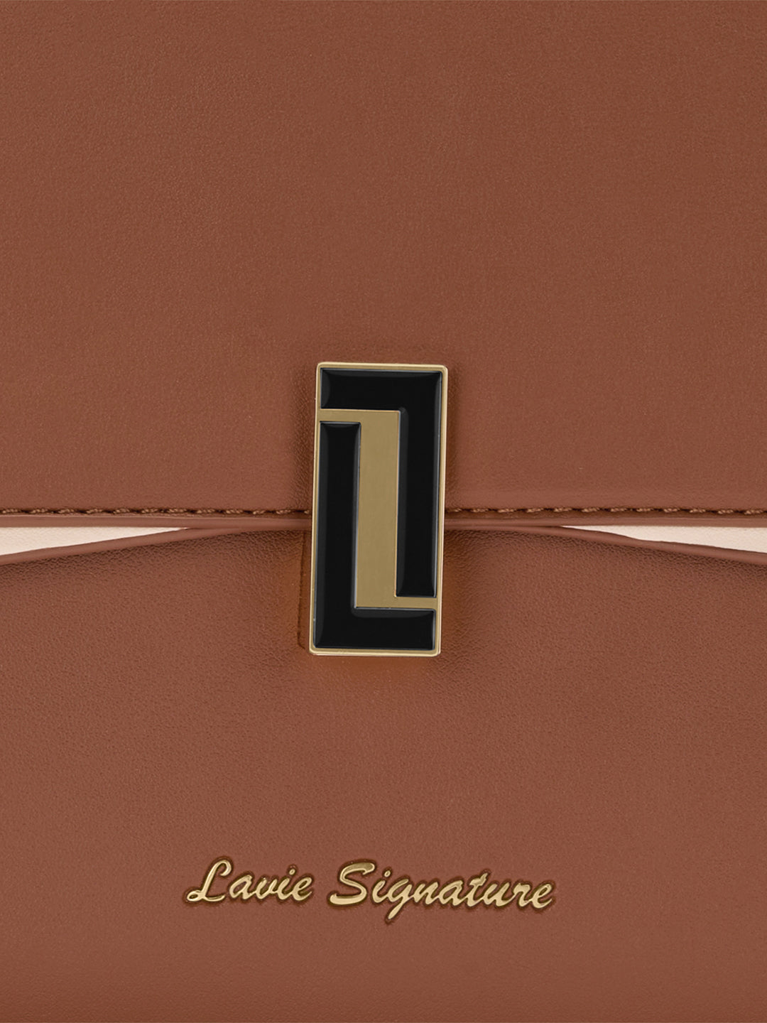 Winston Flap Satchel Bag Ladies Handbag Tan