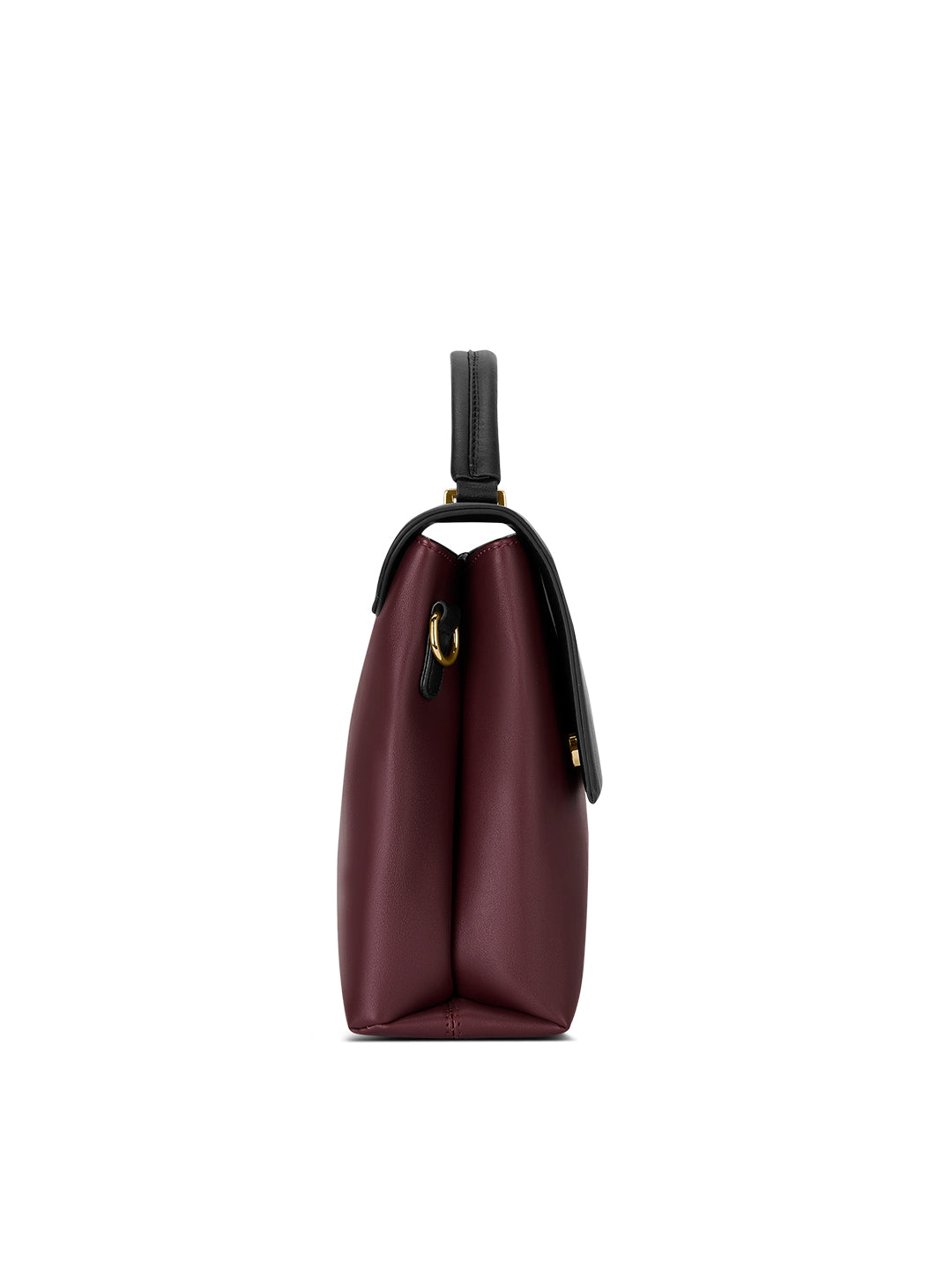 Aspen 2C Flap Satchel Bag Ladies Handbag Maroon