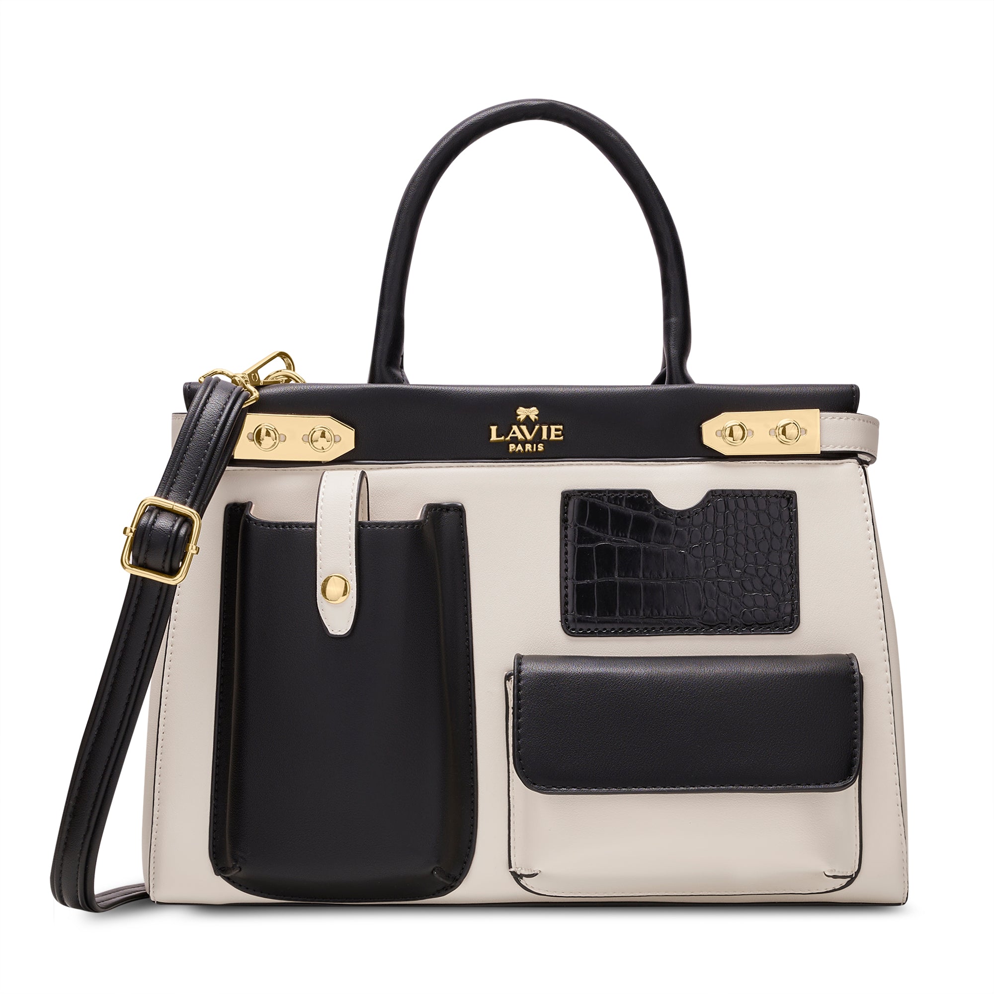 'S Colorblock Genial 3 Poches White/Black