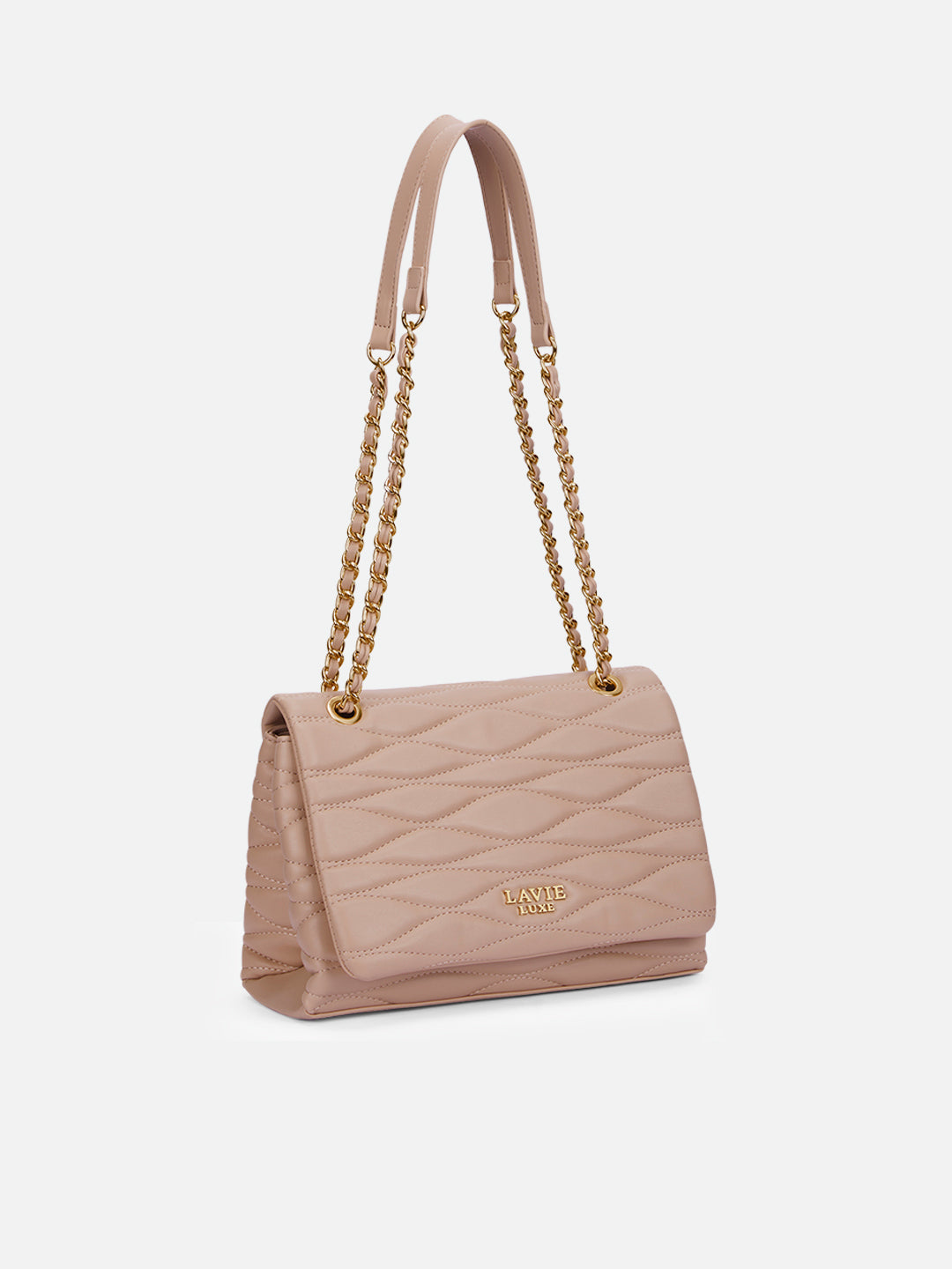 Lucie Quilted Medium Flap Mocha