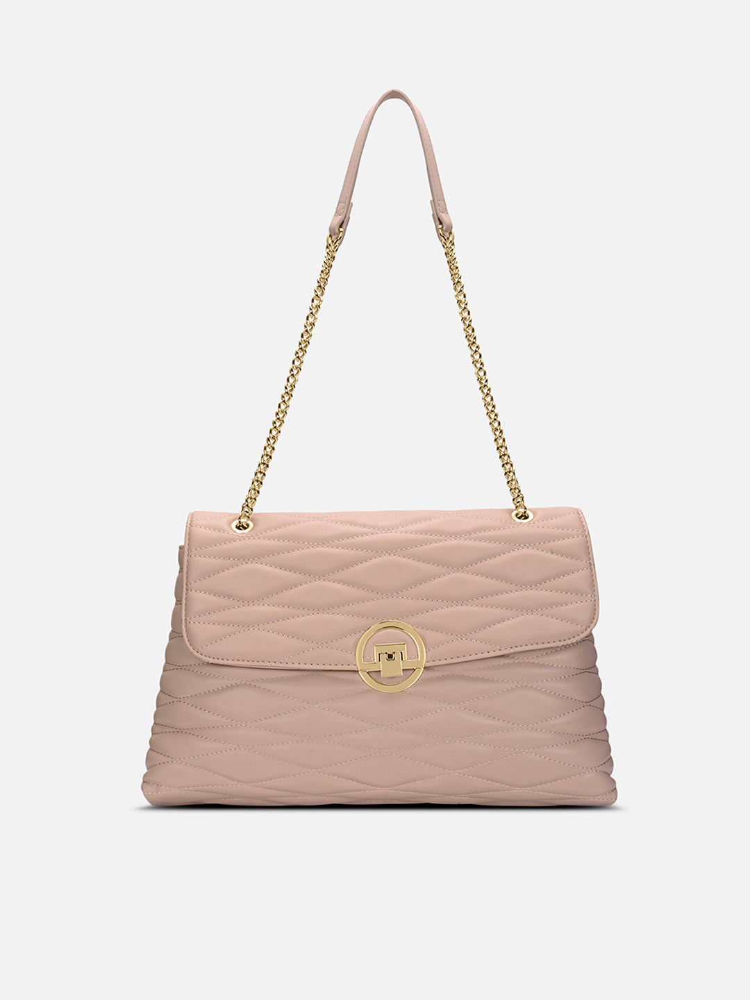 Lucie Quilted Large Flap Mocha