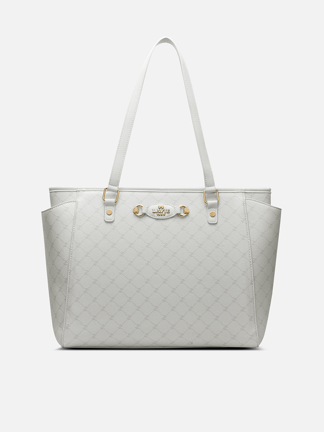 Mono Adele Laptop Large Tote Bag Ivory