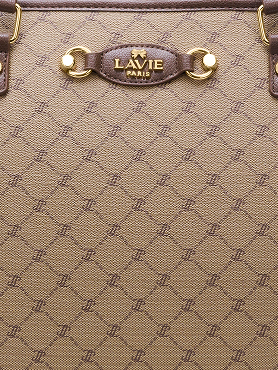 Mono Adele Laptop Large Tote Bag Latte