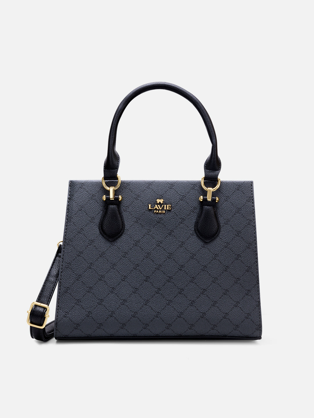 Mono Vivien 3 Compartment Medium Satchel Bag Charcoal