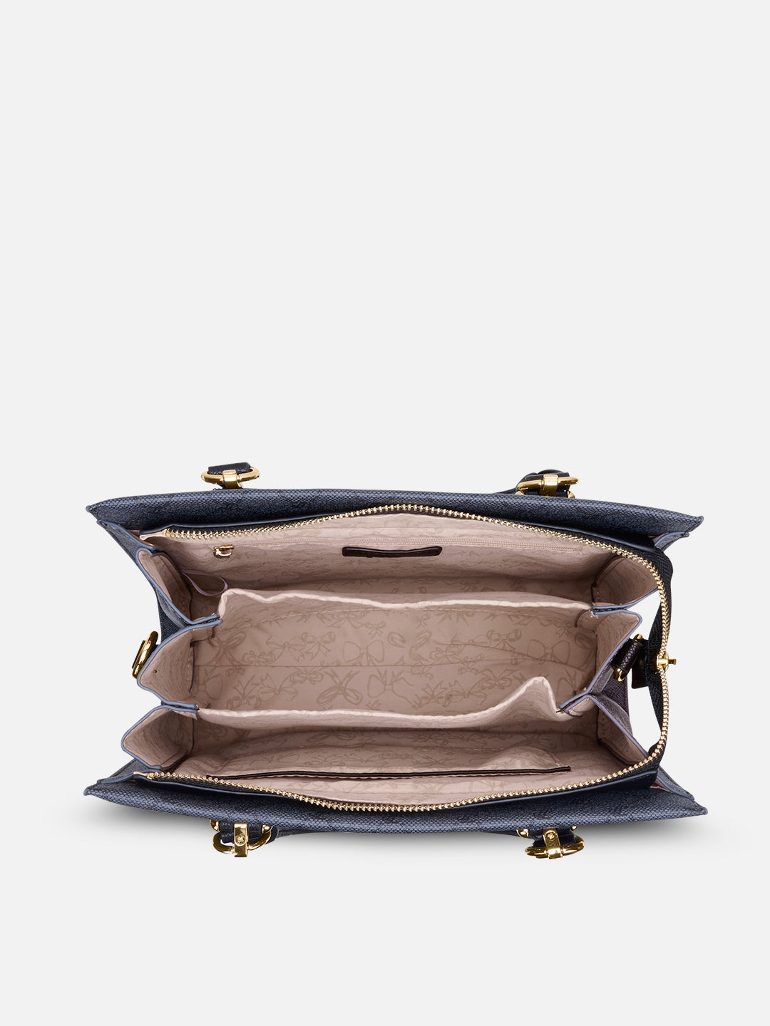 Mono Vivien 3 Compartment Medium Satchel Bag Charcoal