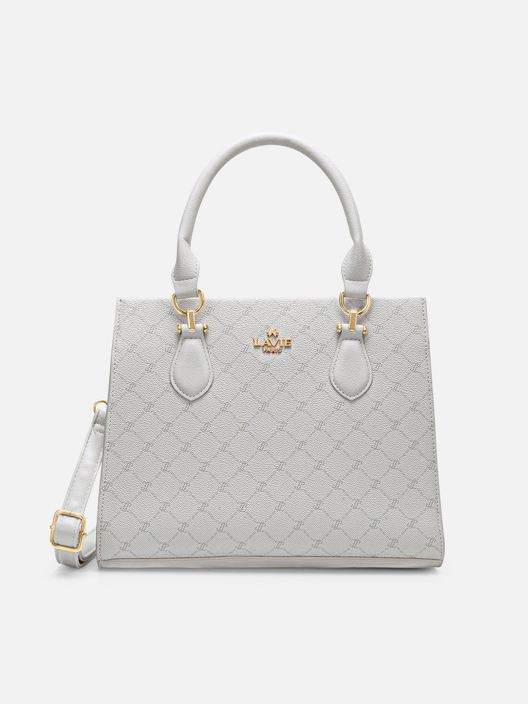 Mono Vivien 3 Compartment Medium Satchel Bag Ivory