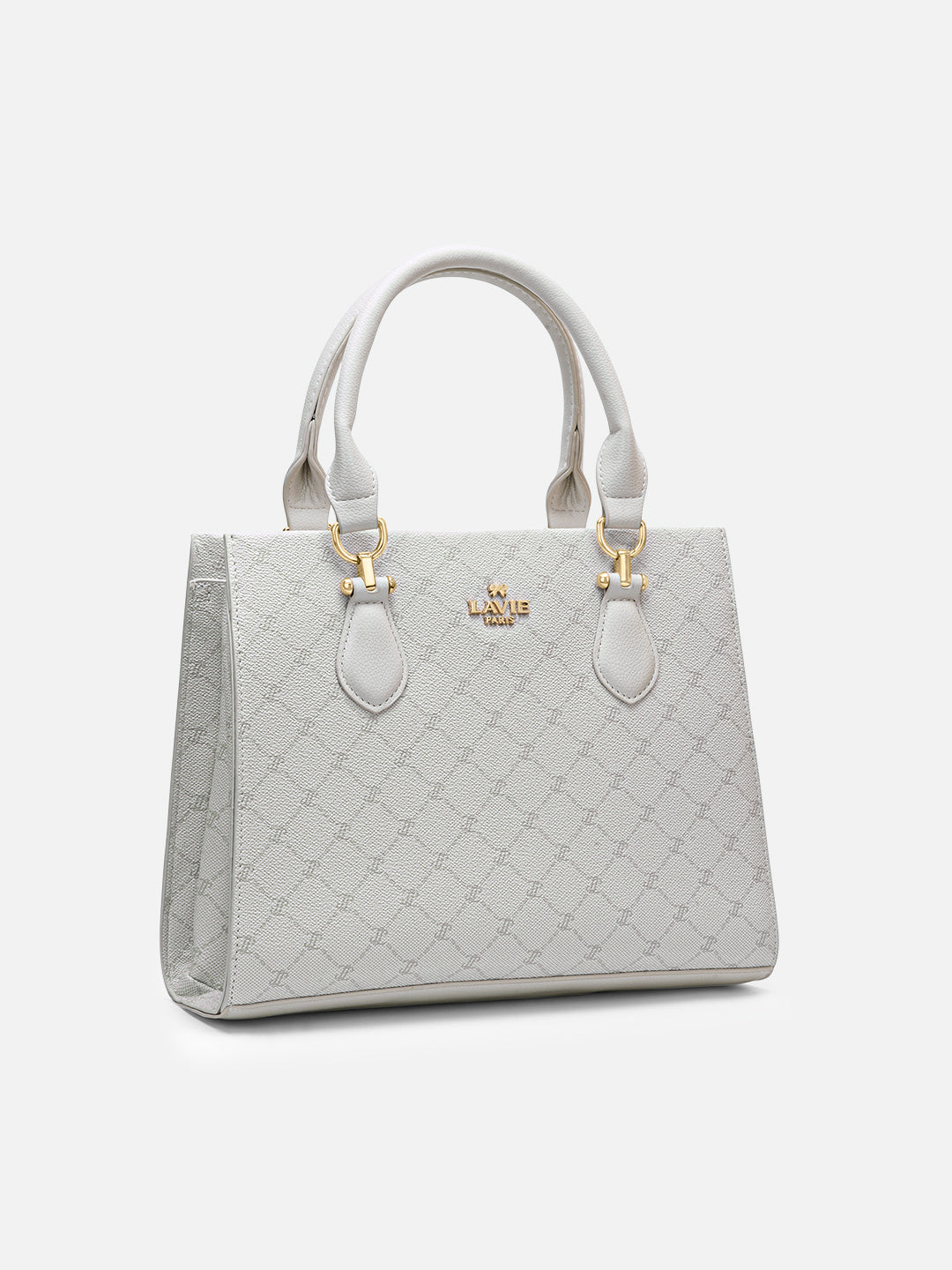 Mono Vivien 3 Compartment Medium Satchel Bag Ivory