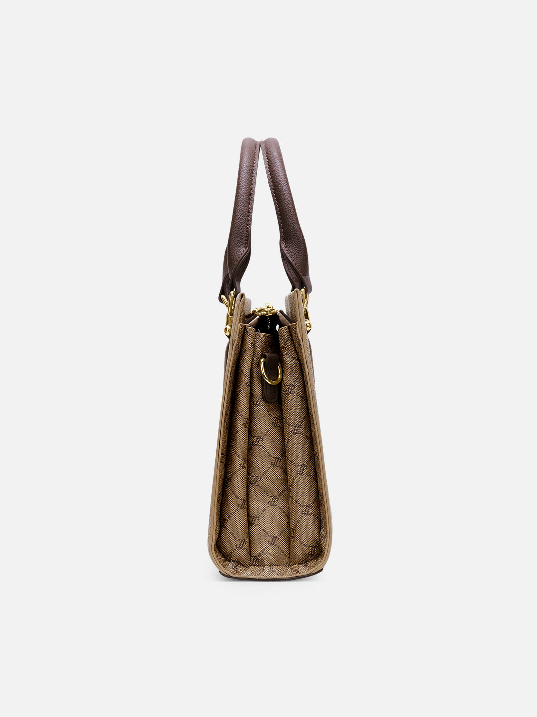 Mono Vivien 3 Compartment Medium Satchel Bag Latte