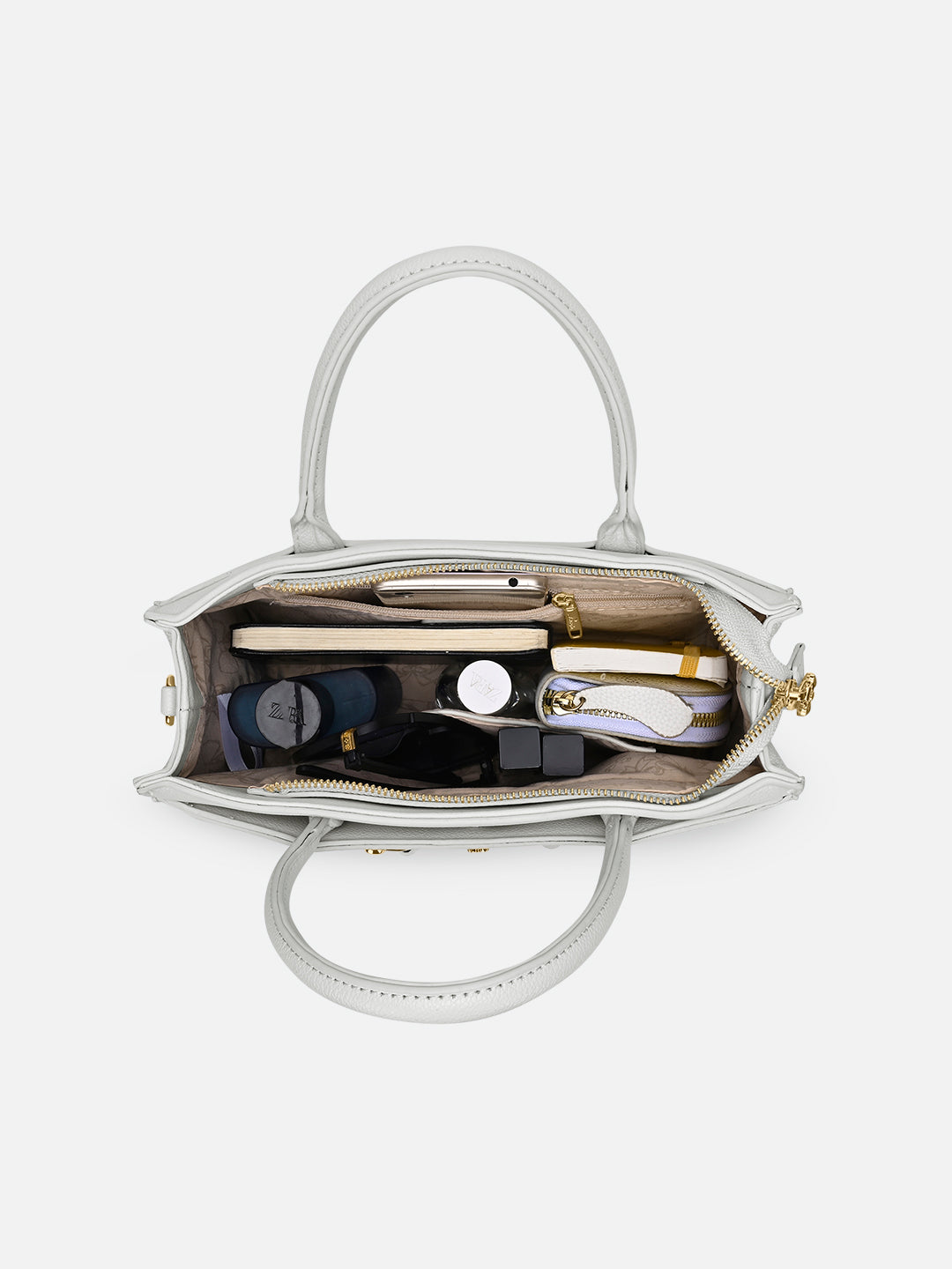 Mono Raymond Horizontal Medium Satchel Bag Ivory