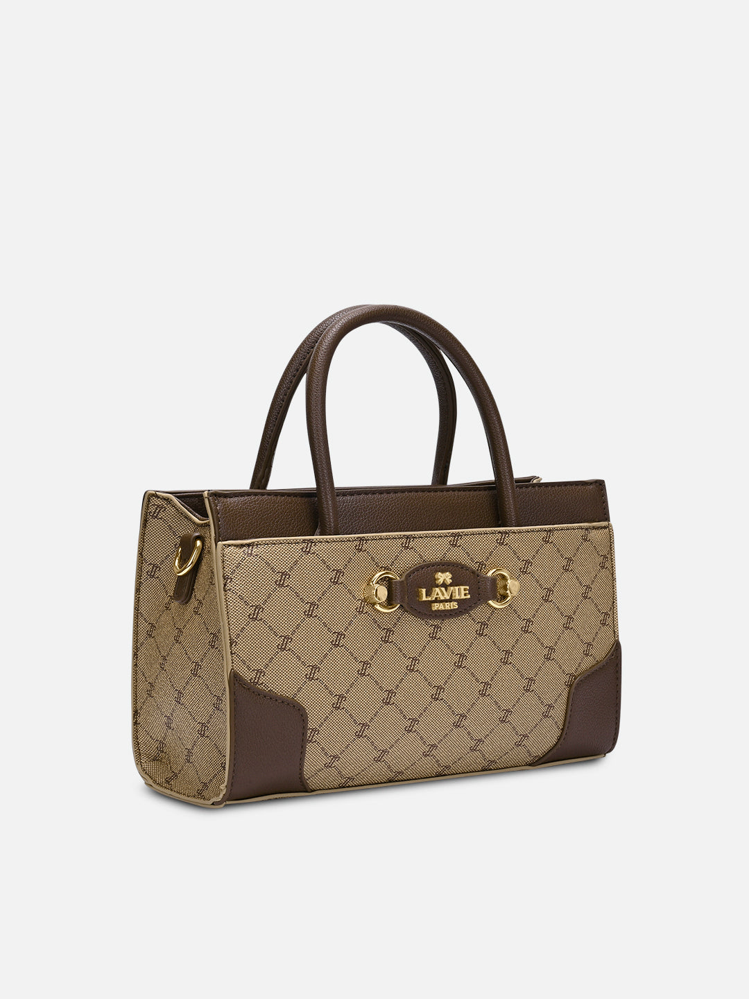 Mono Raymond Horizontal Medium Satchel Bag Latte