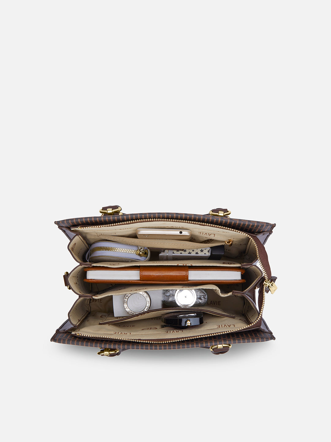 Monogram Wella 3Compartment Satchel Bag