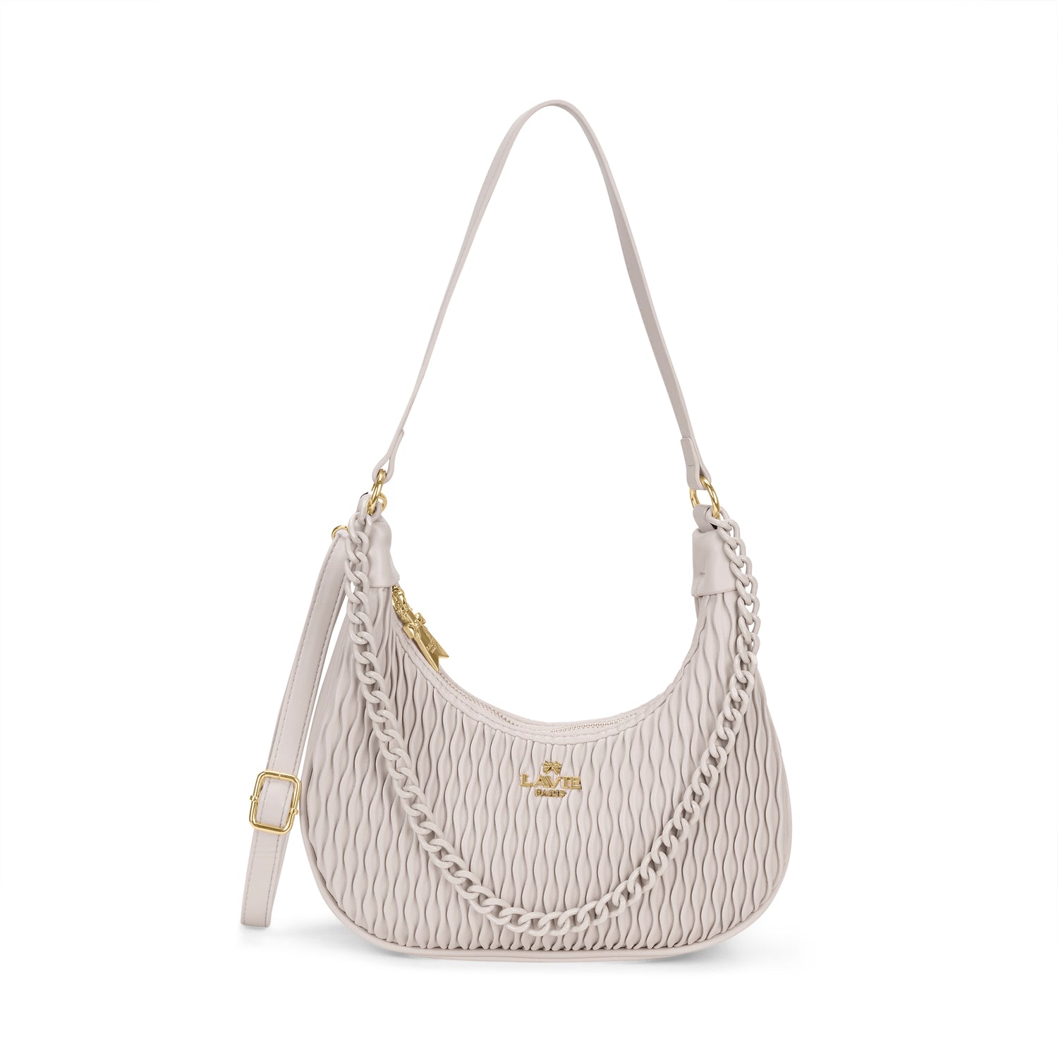 Pli Elite Cres Hobo Off White