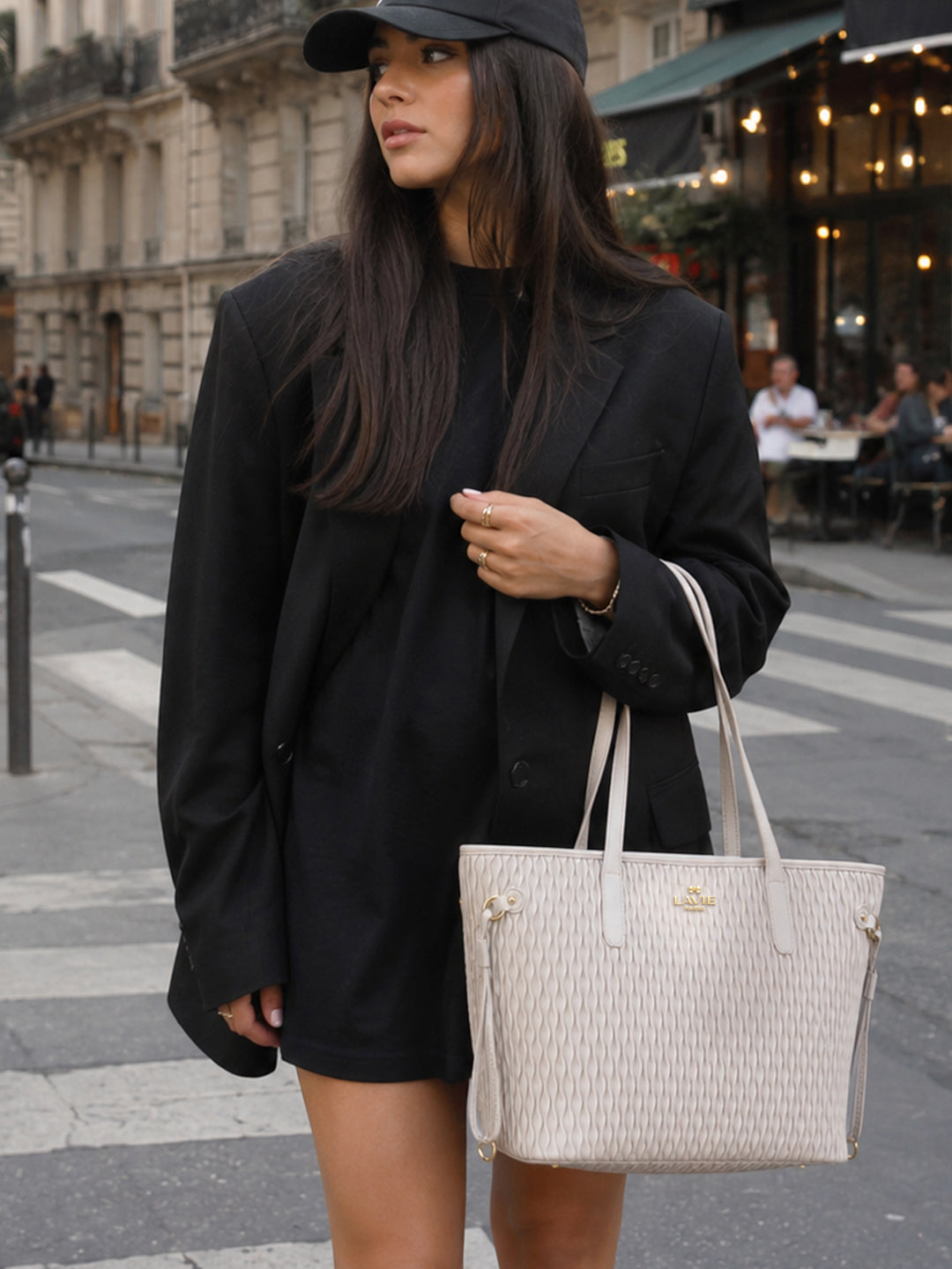 Pli Elite Medium Tote Bag Off White
