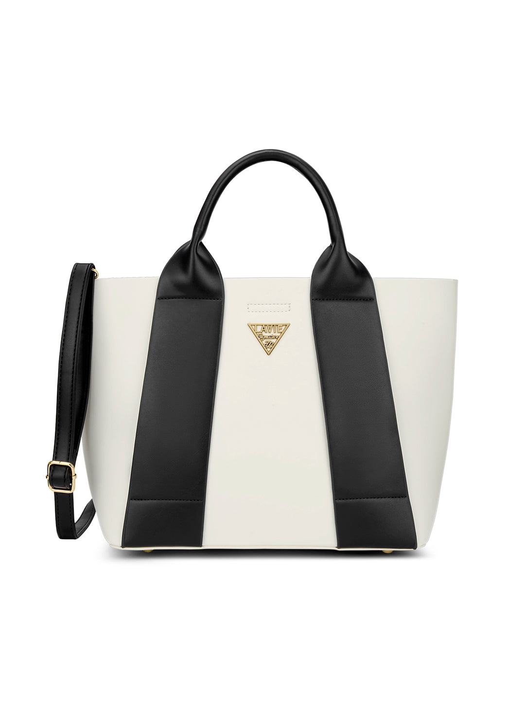 Savannah 3C Tote Bag Off White/Black