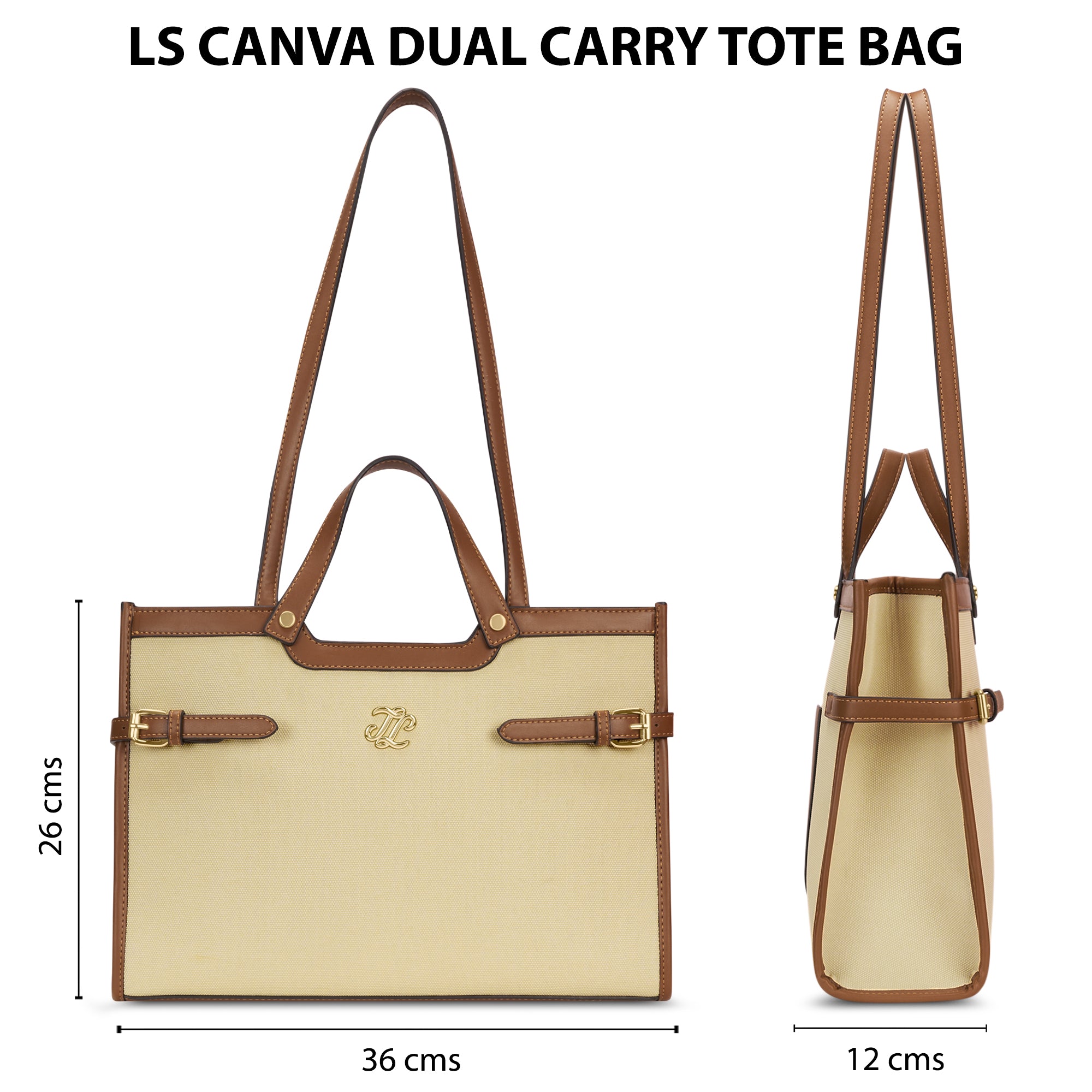 Canva Dual Carry Off White/Tan