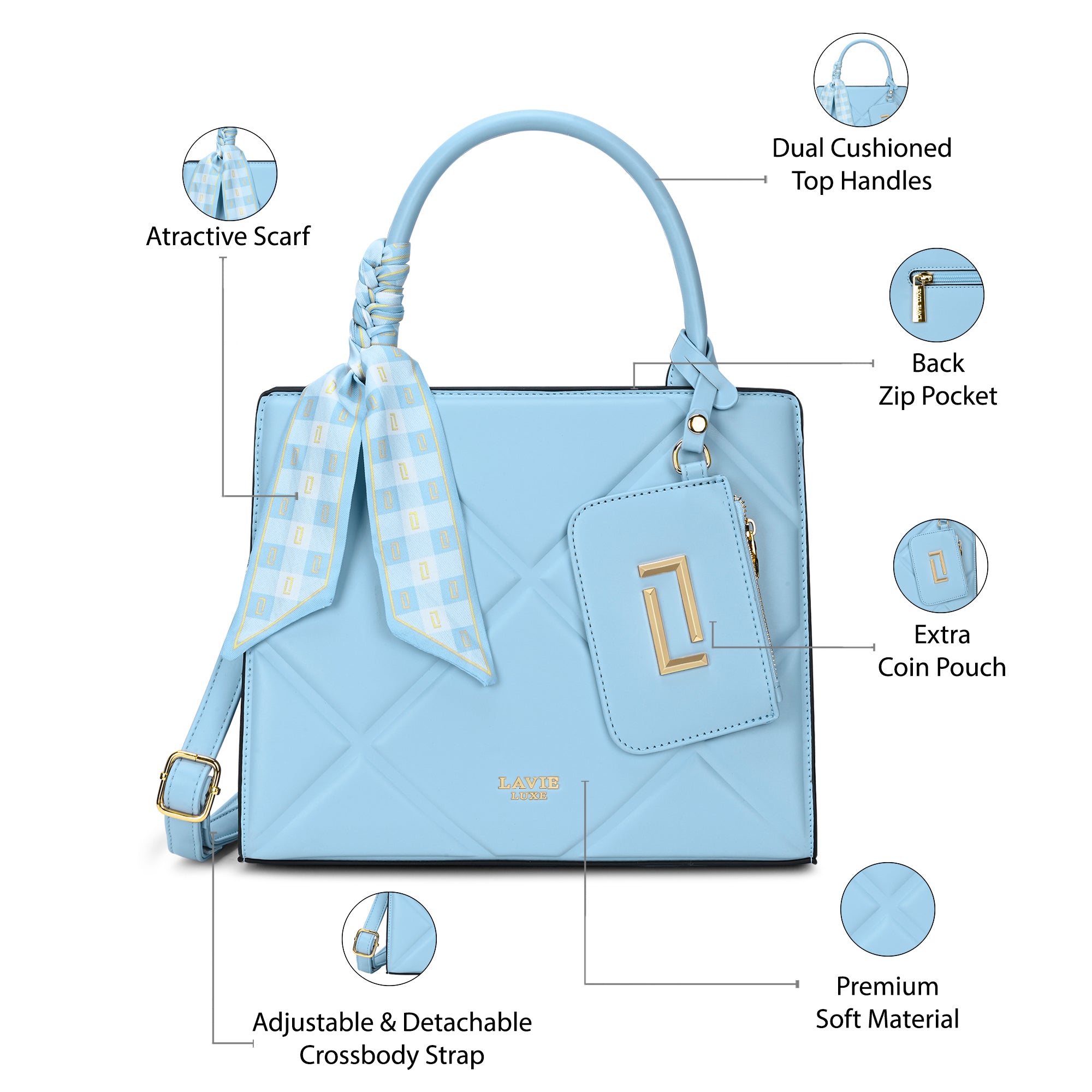 Quare26 Medium Satchel Bag