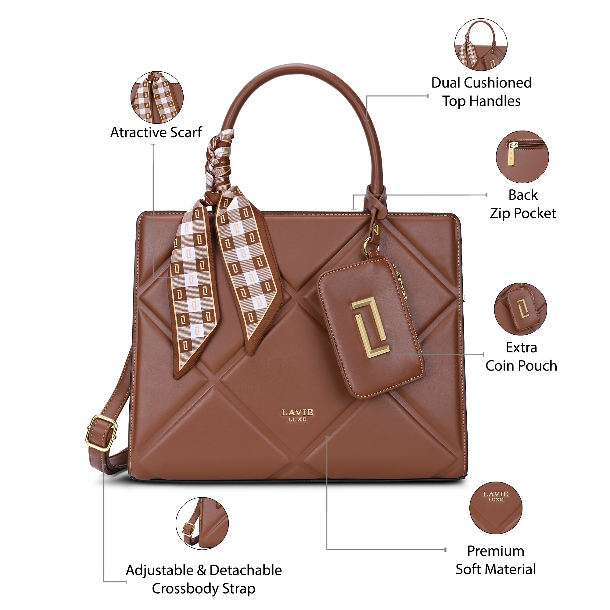 Quare26 Large Satchel Bag