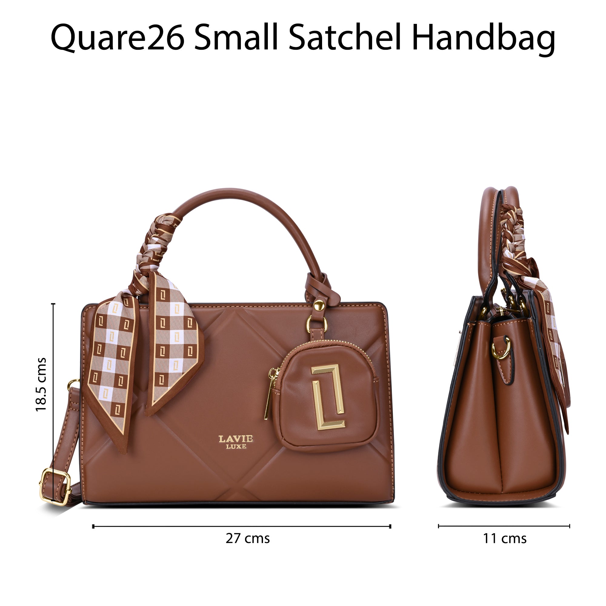 Quaro26 Horizontal Small Satchel Bag