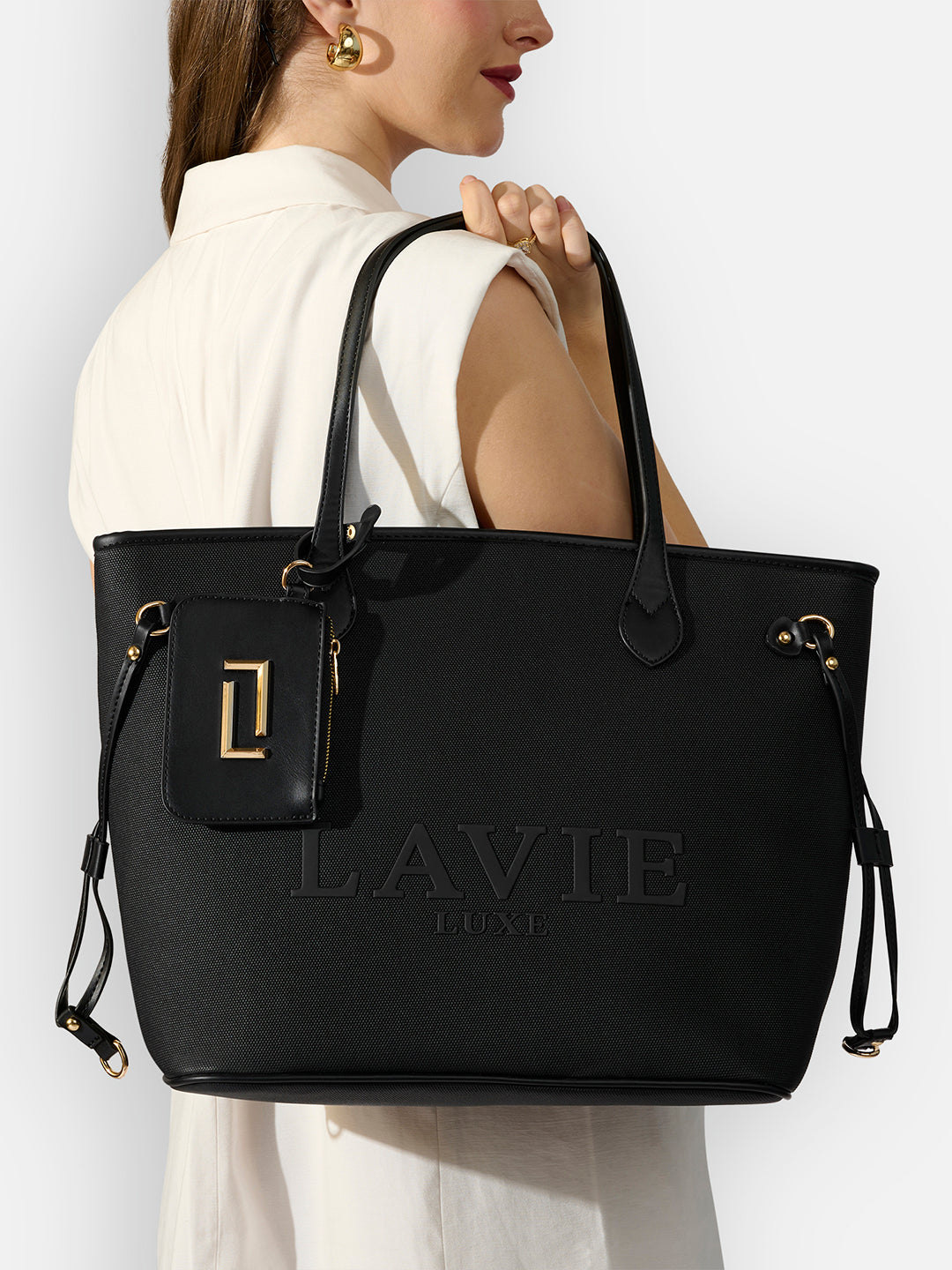 Elise Pro Large Black Laptop Handbag