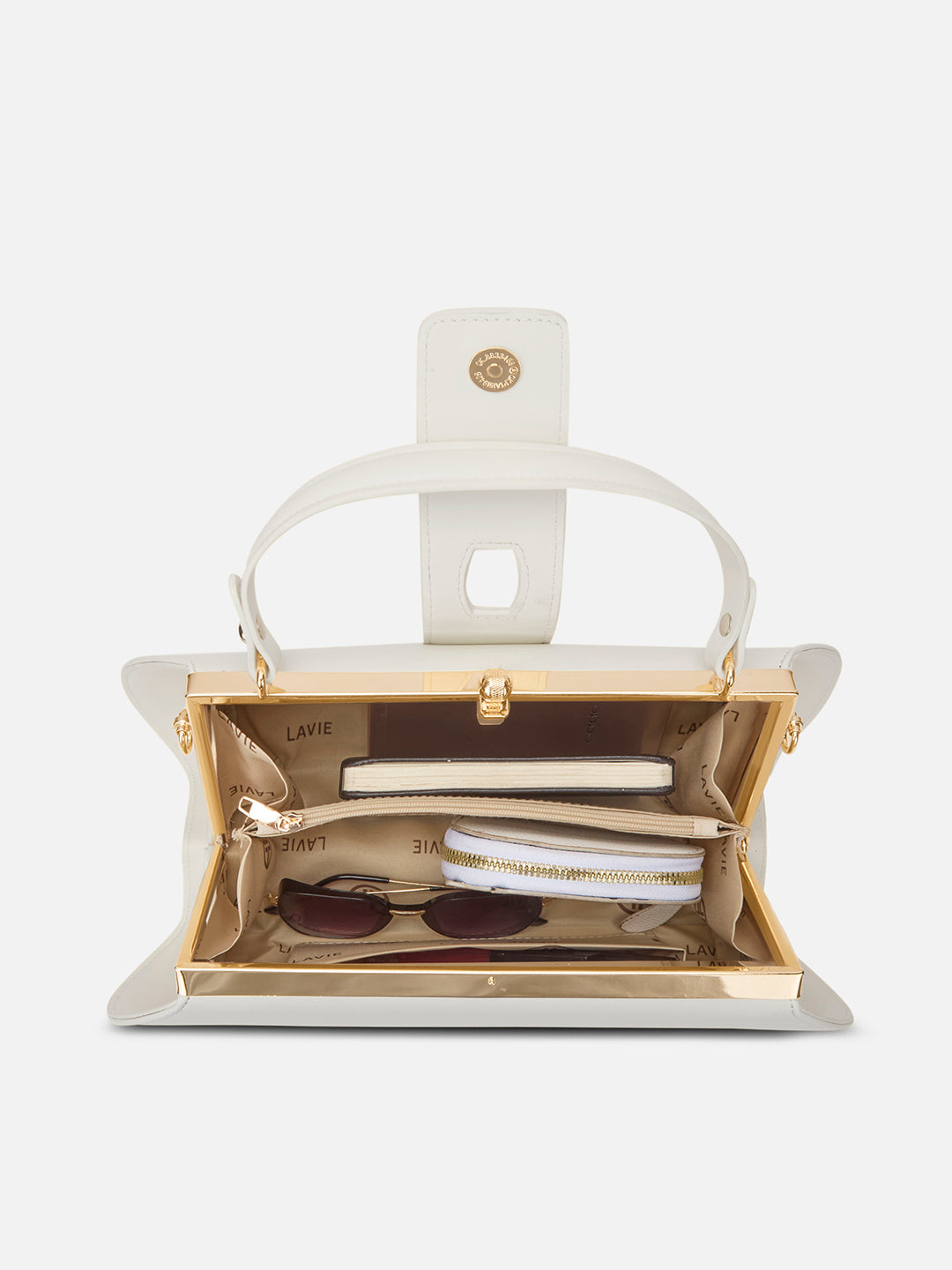Marie Large Frame Bag Off White