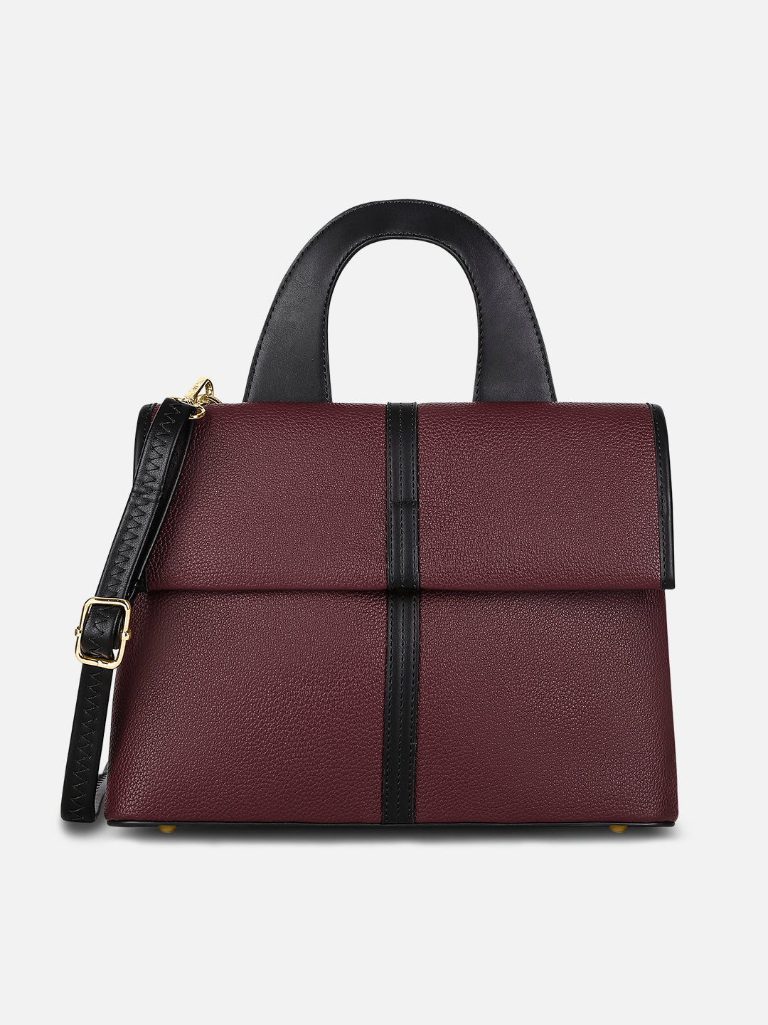 Nevada Flap Satchel Bag Maroon