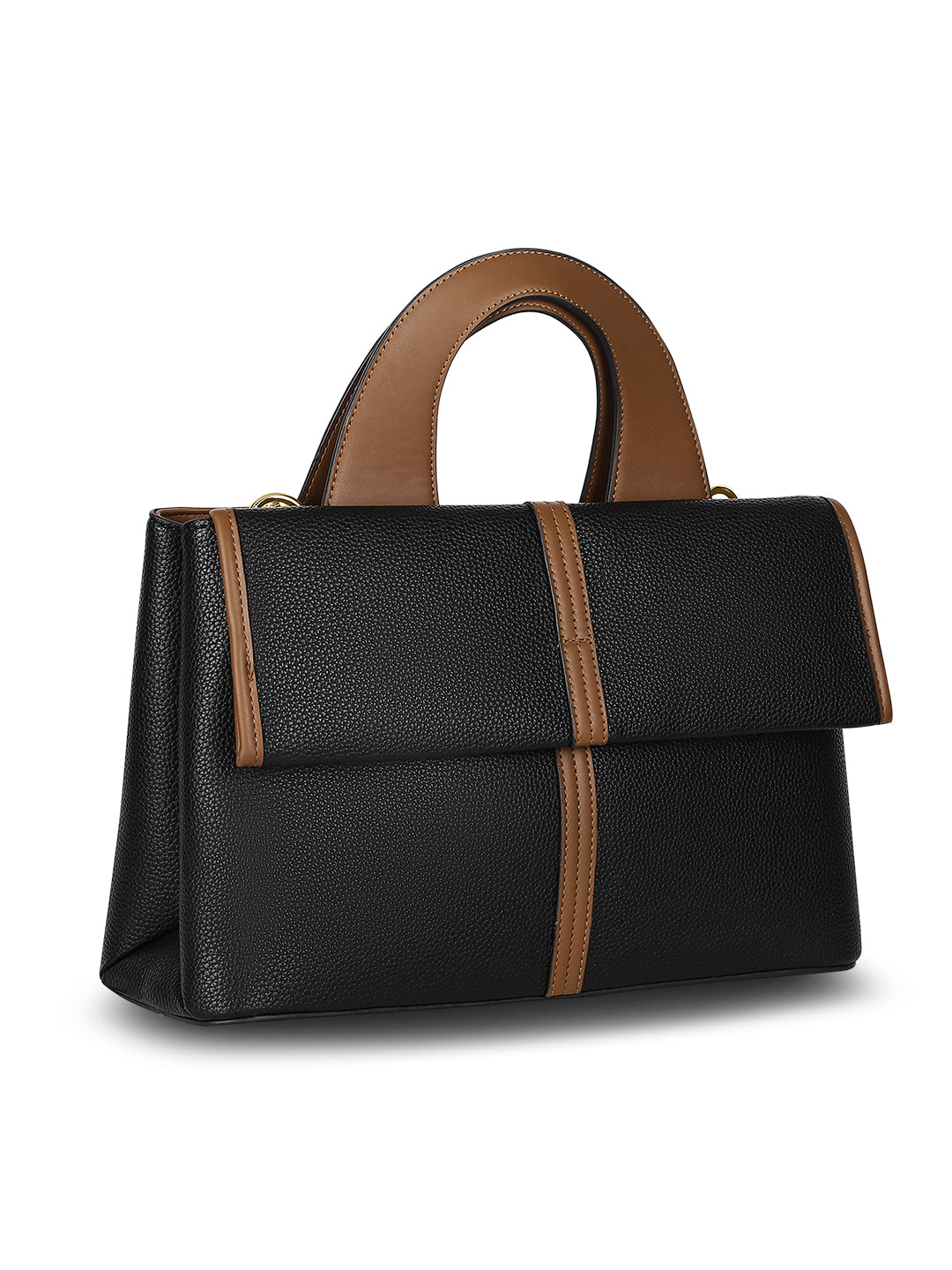 Nevada Flap Satchel Bag Black