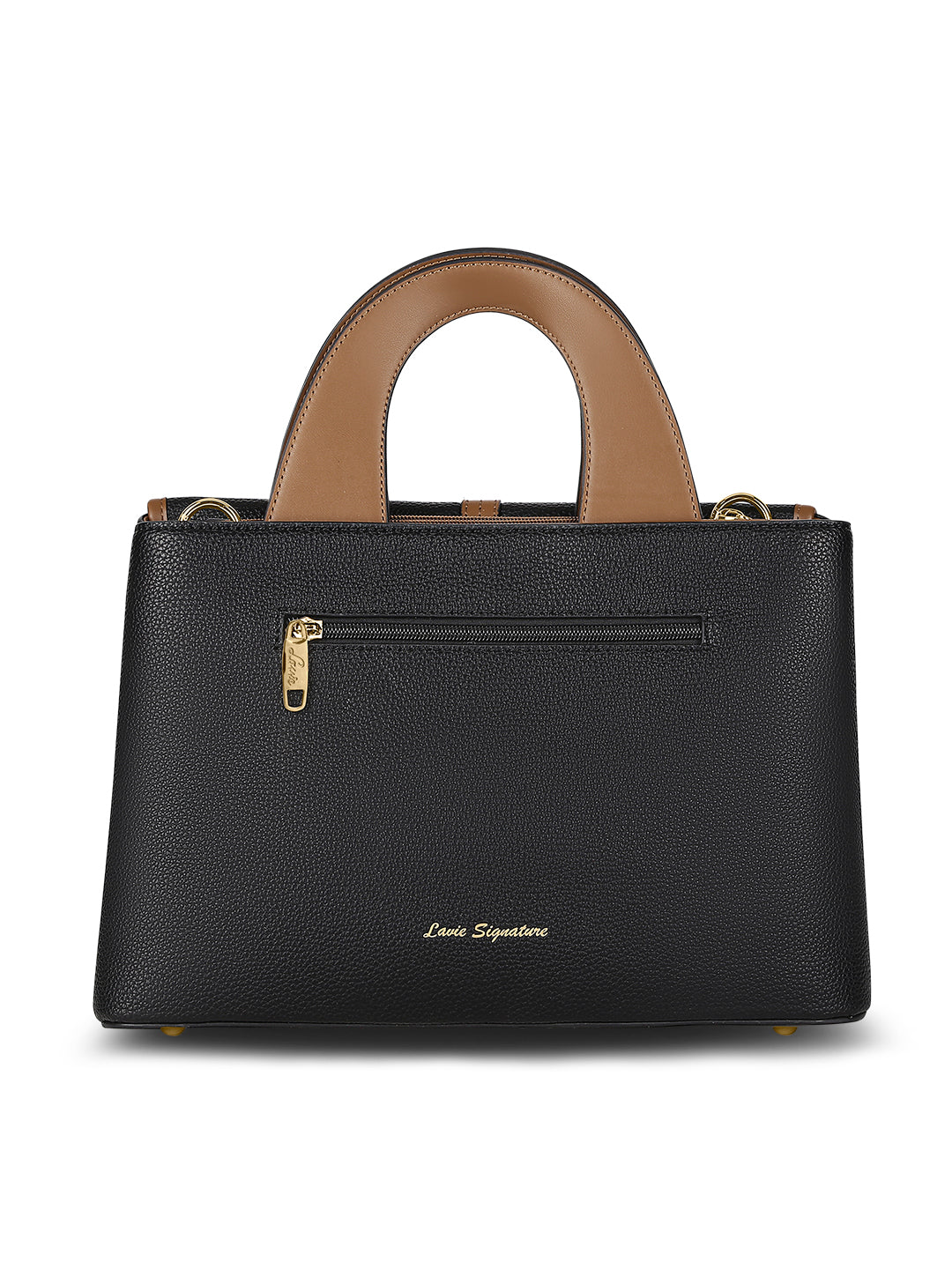 Nevada Flap Satchel Bag Black