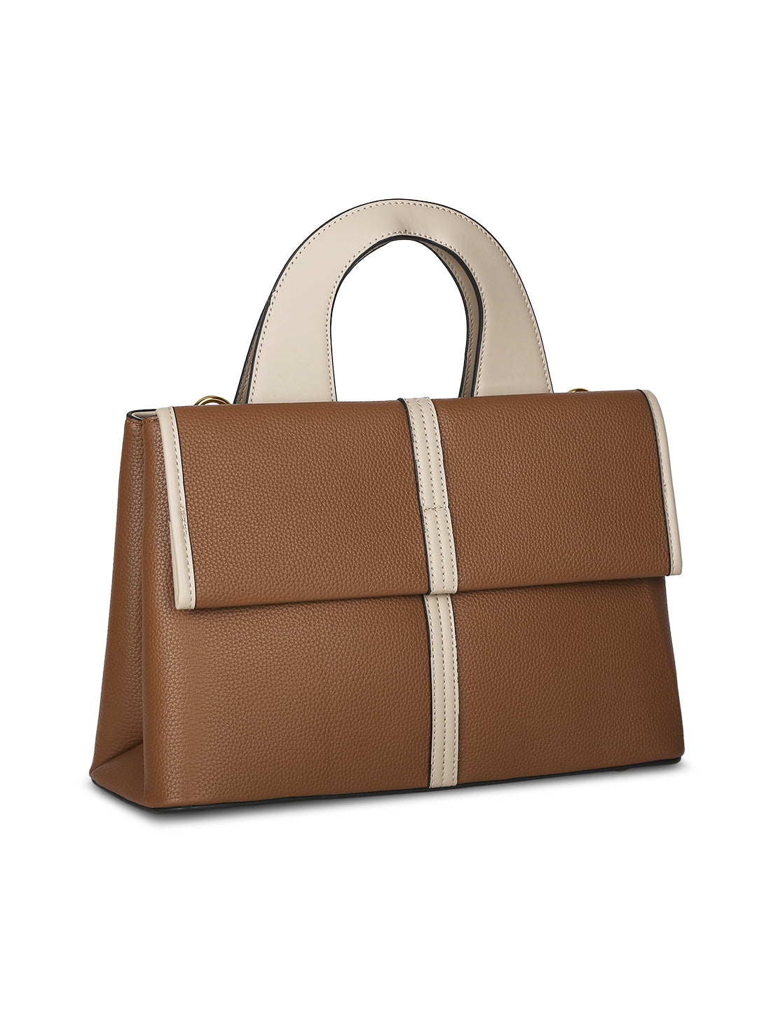 Nevada Flap Satchel Bag Tan