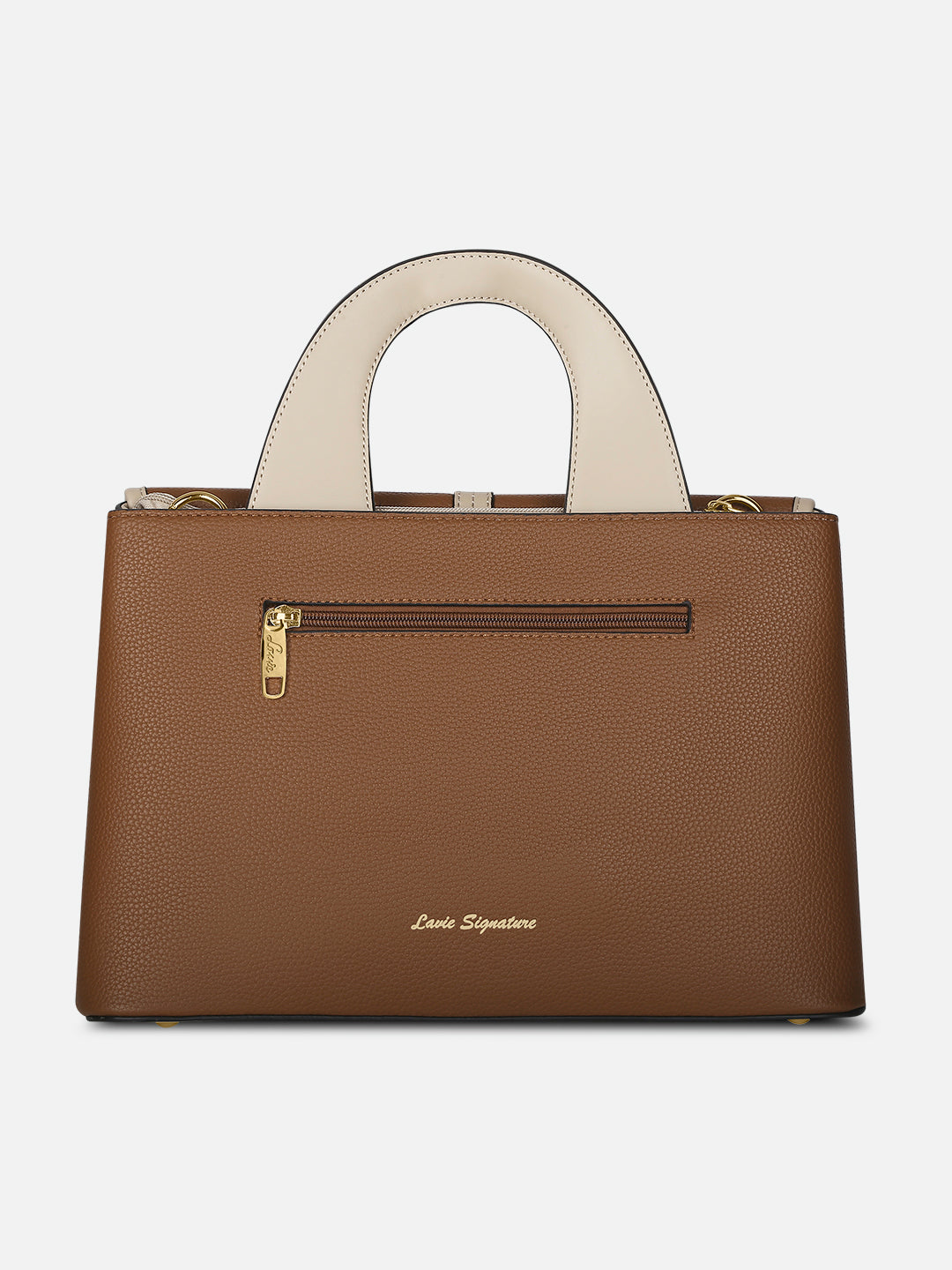 Nevada Flap Satchel Bag Tan