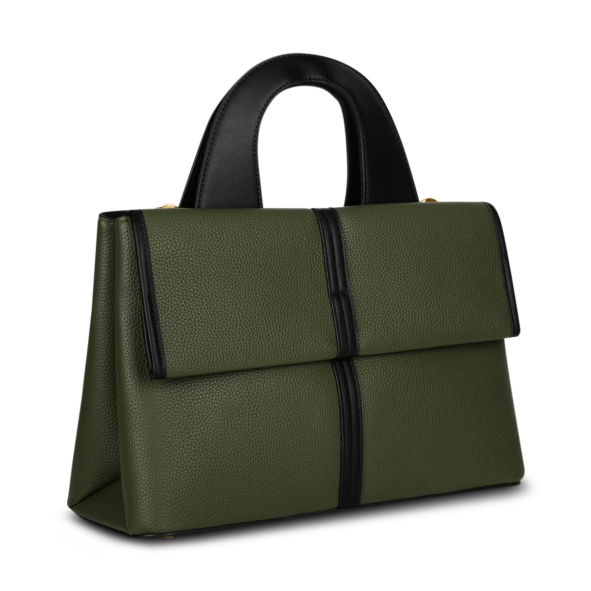 Nevada Flap Satchel Bag Olive