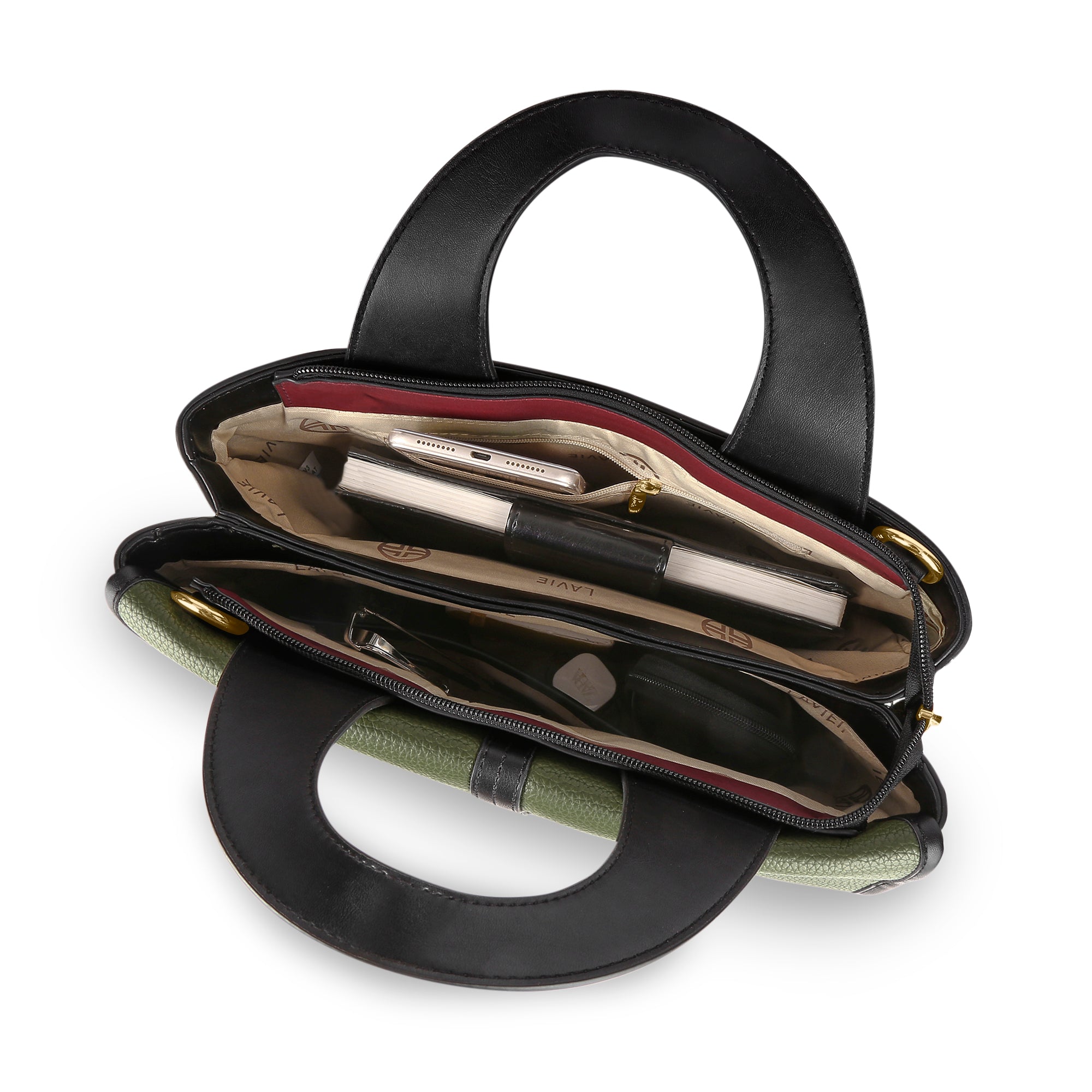 Nevada Flap Satchel Bag Olive
