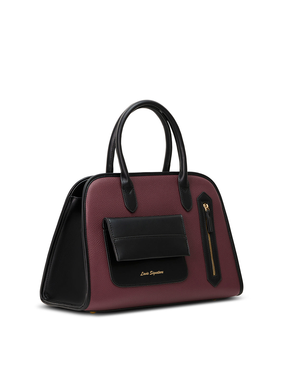 Tennisa Pocket Satchel Bag Maroon