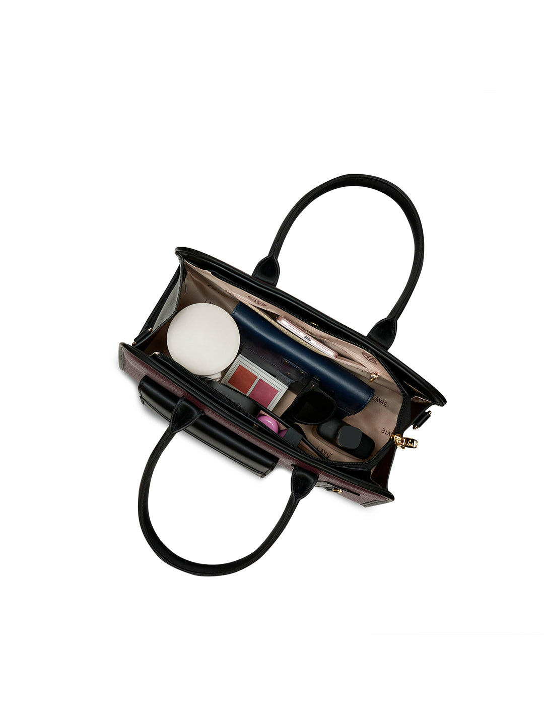 Tennisa Pocket Satchel Bag Maroon