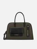 Tennisa Pocket Medium Olive Satchel Bag