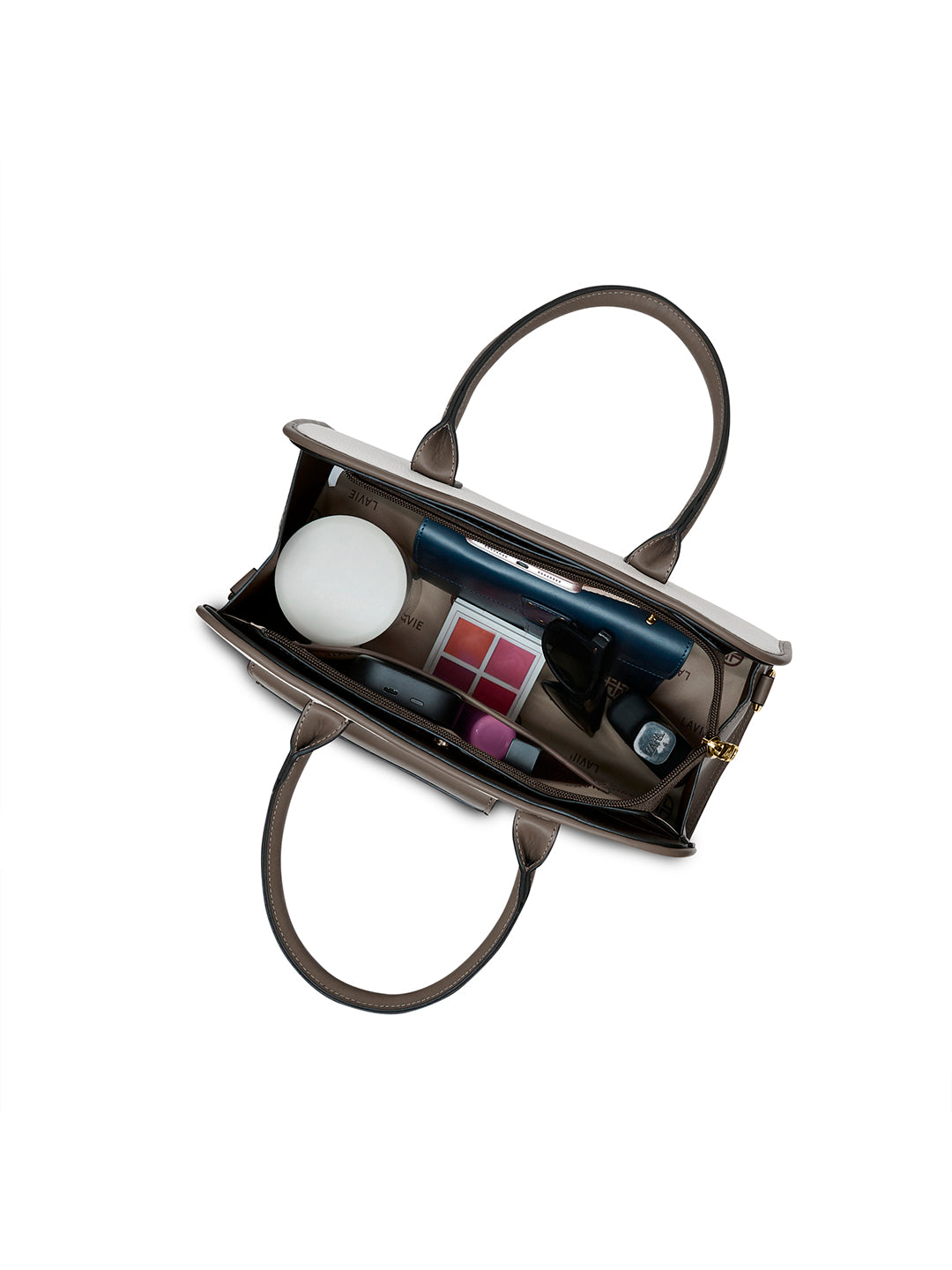 Tennisa Pocket Satchel Bag Off White