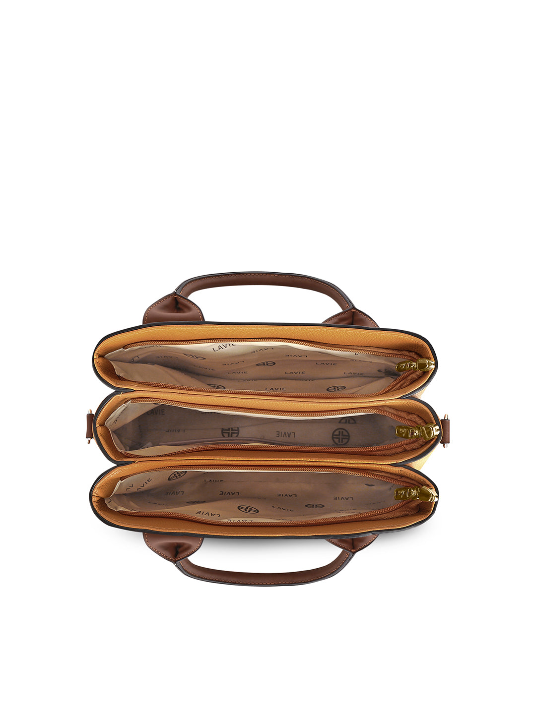 Sabria 3C Satchel Bag Ocher